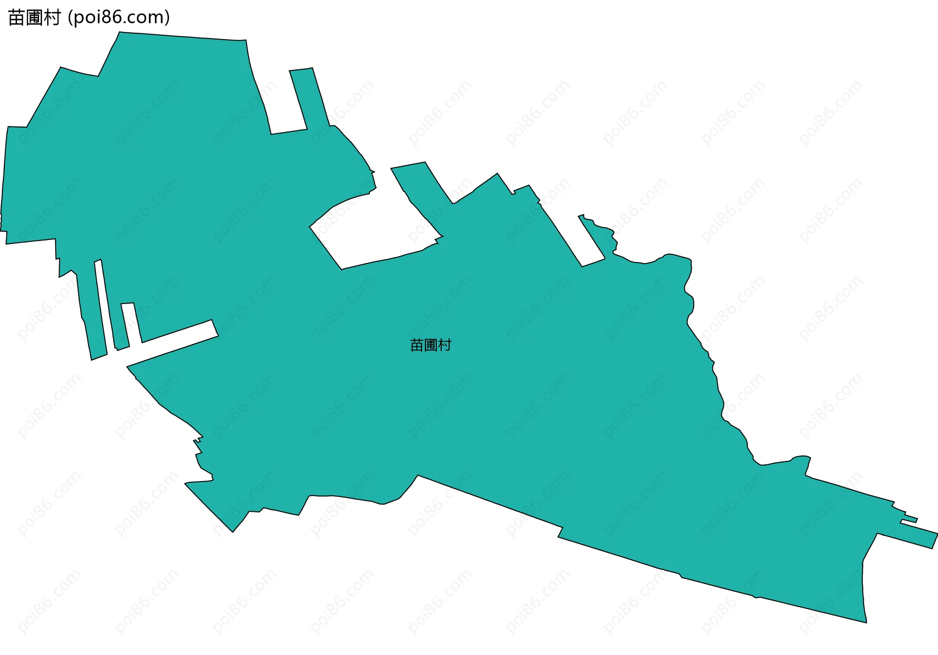 苗圃村边界地图