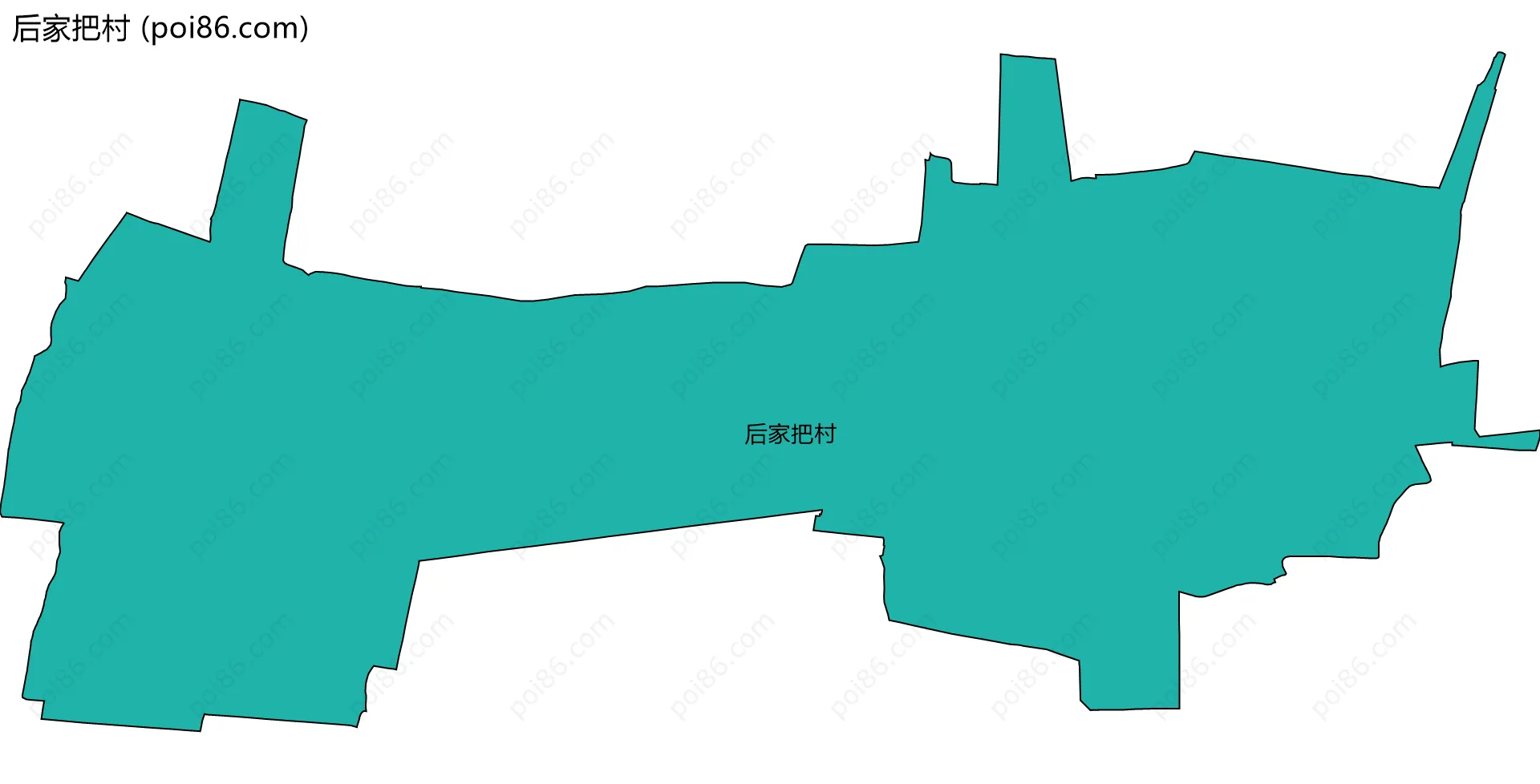 后家把村边界地图