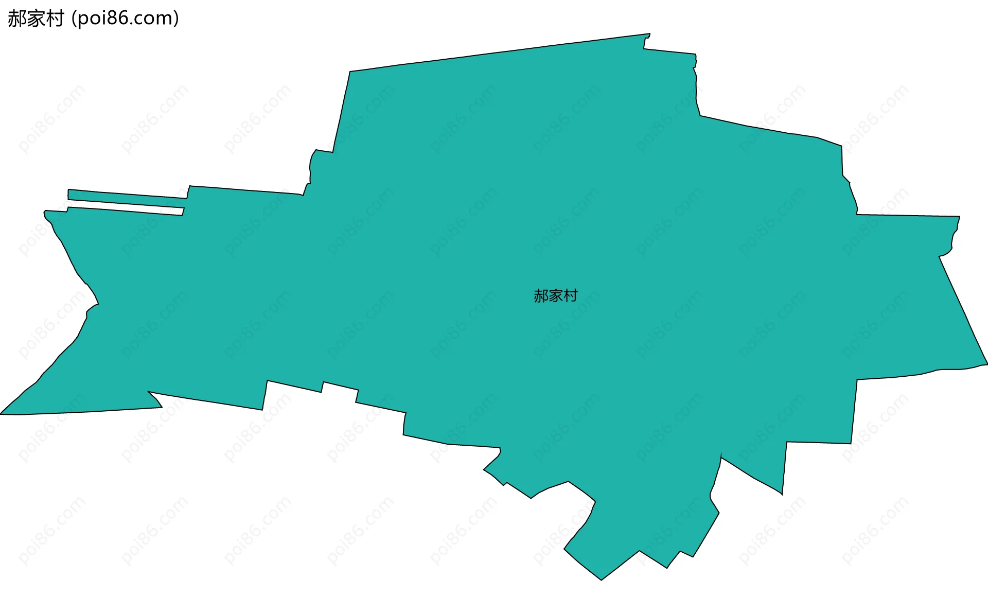 郝家村边界地图