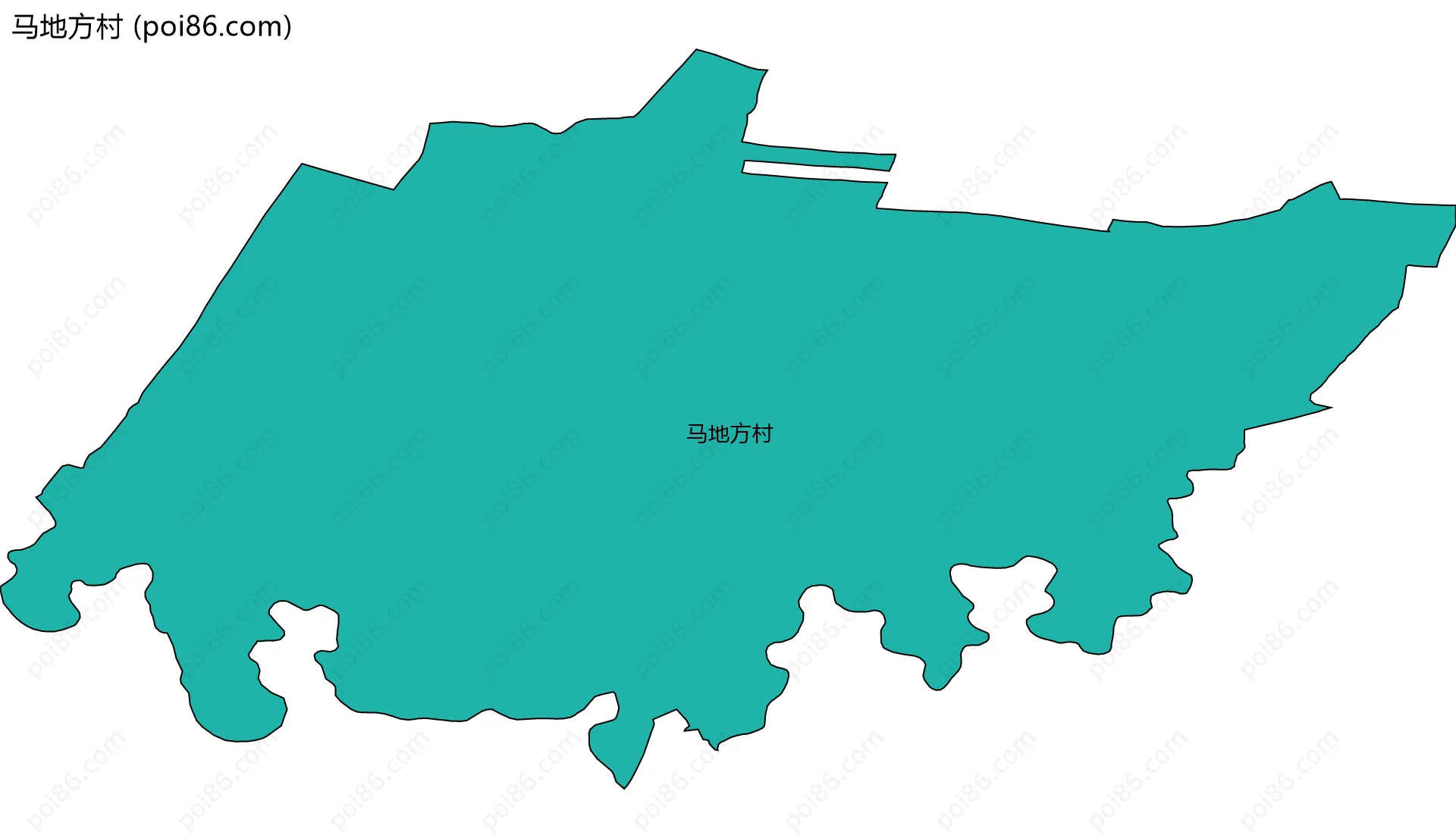 马地方村边界地图