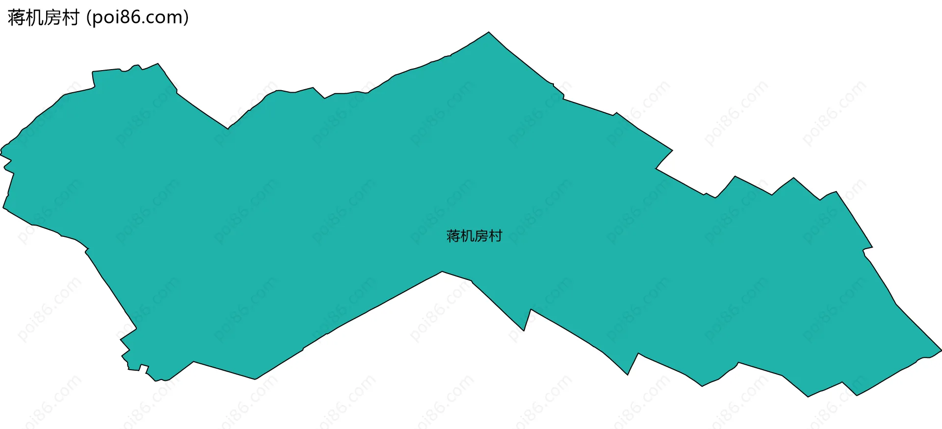 蒋机房村边界地图