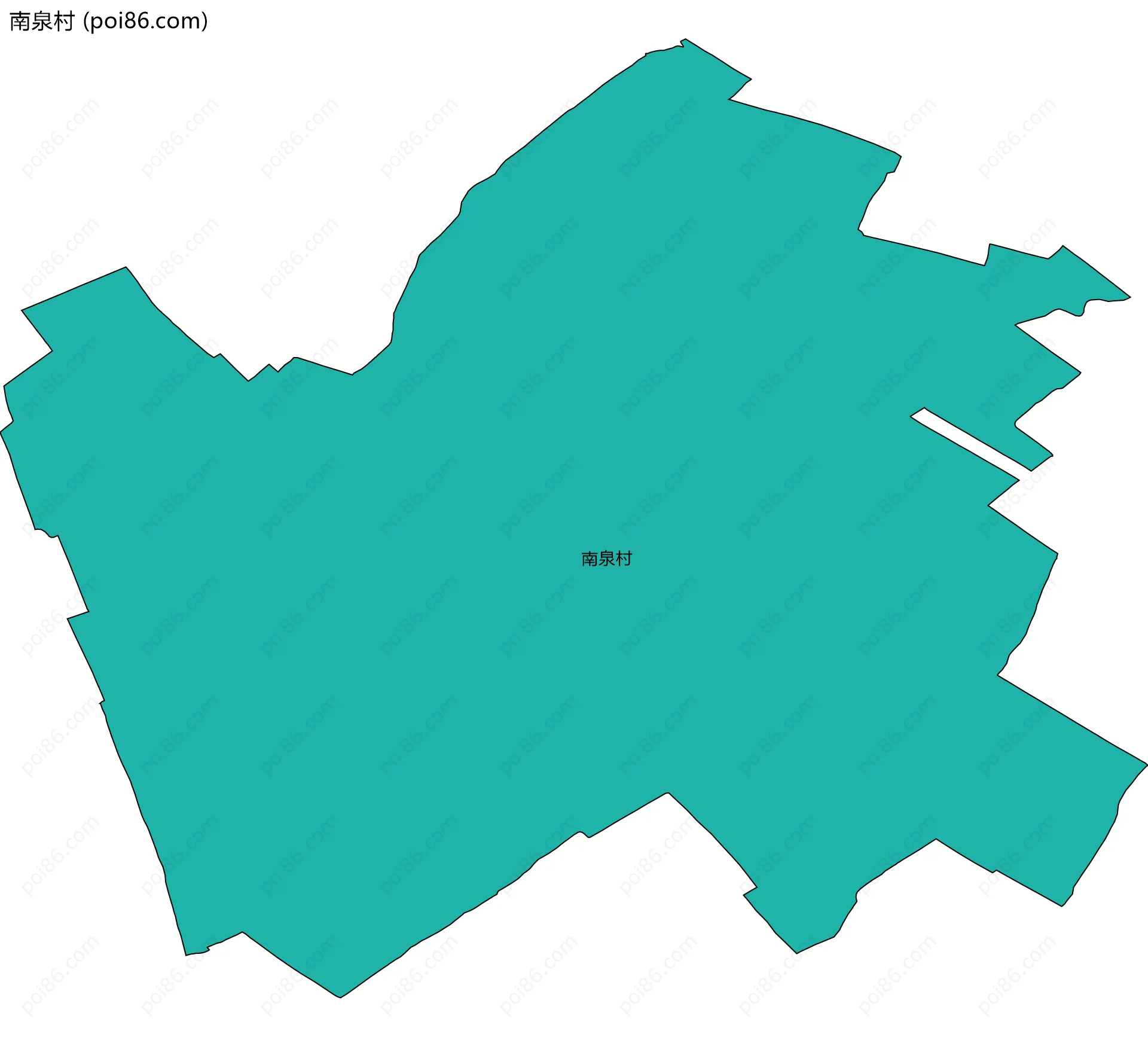 南泉村边界地图