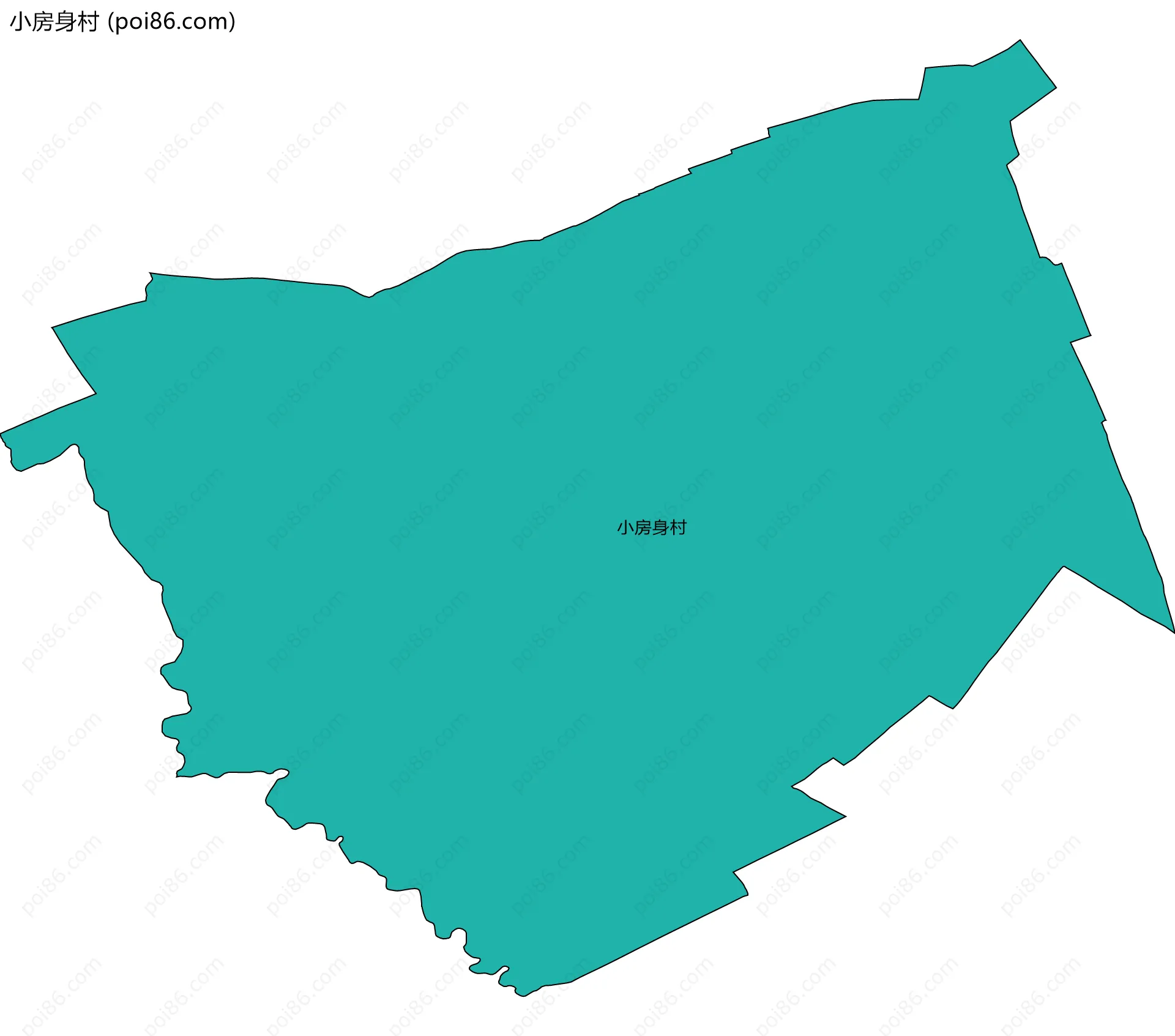 小房身村边界地图