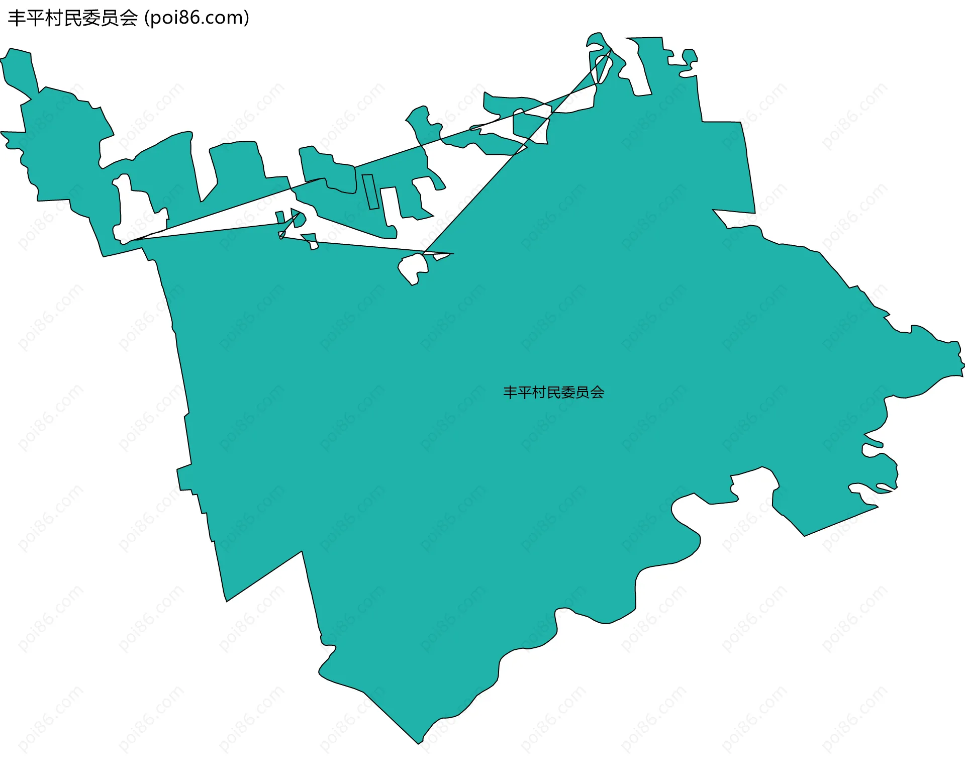 丰平村民委员会边界地图