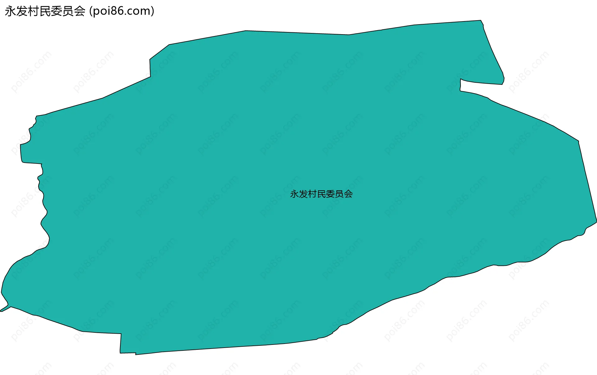 永发村民委员会边界地图