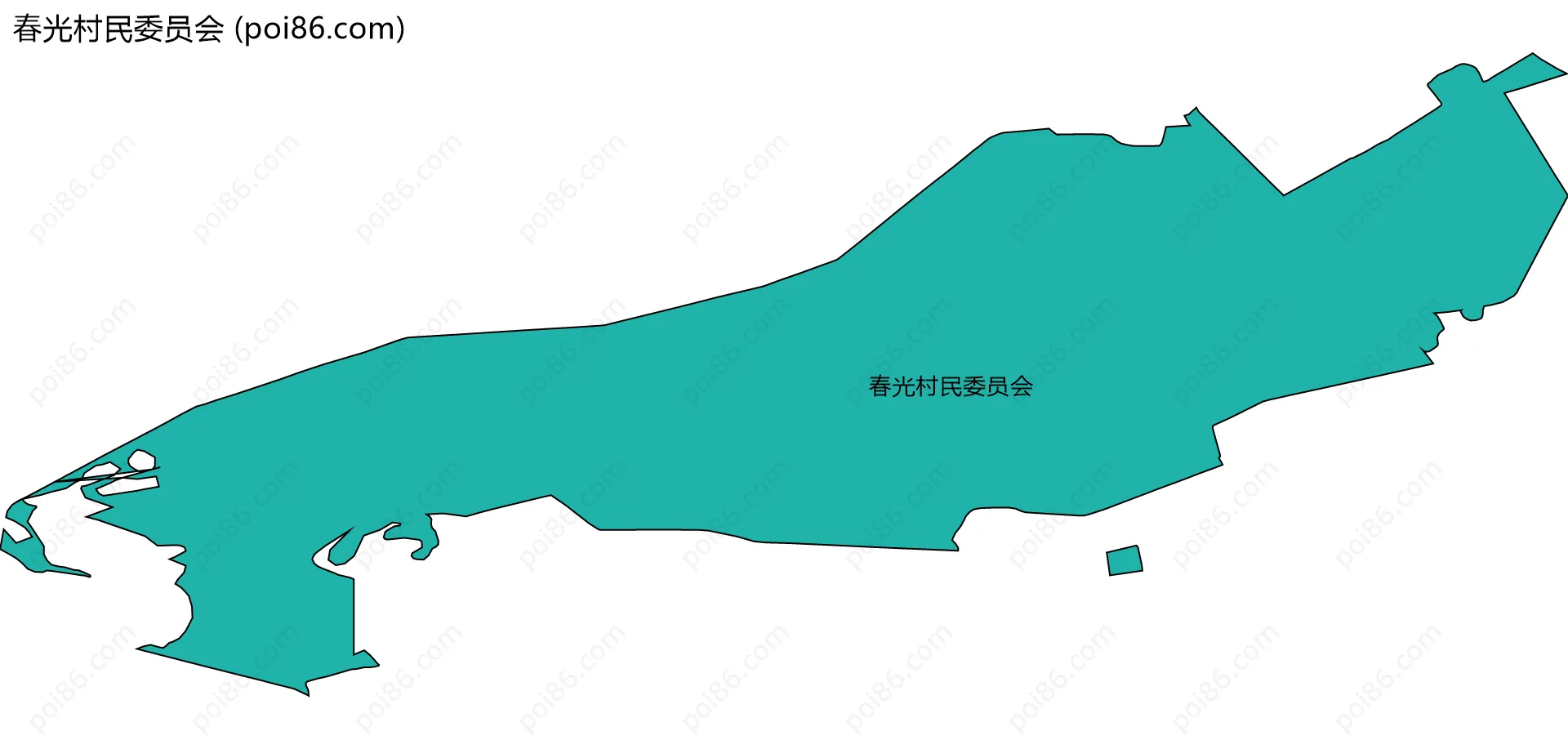 春光村民委员会边界地图