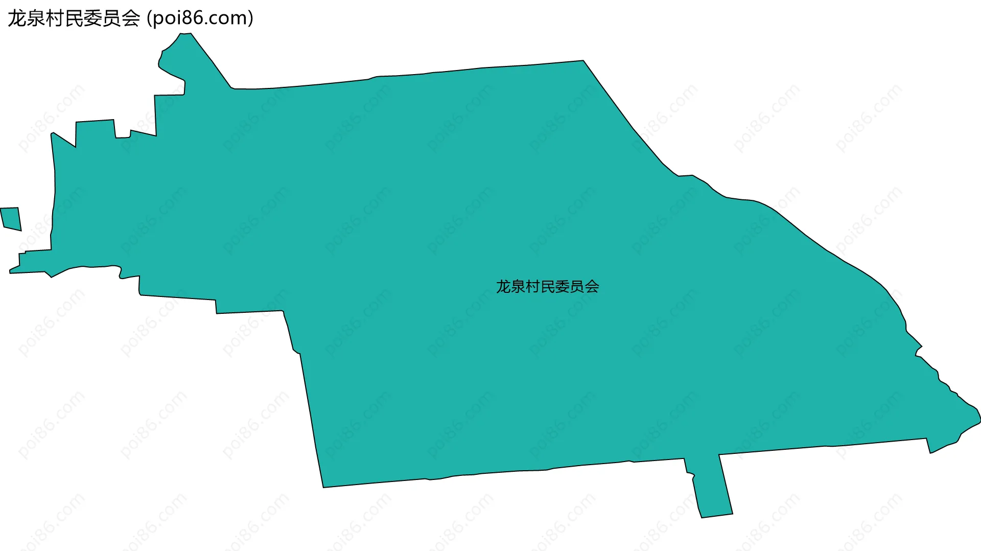 龙泉村民委员会边界地图