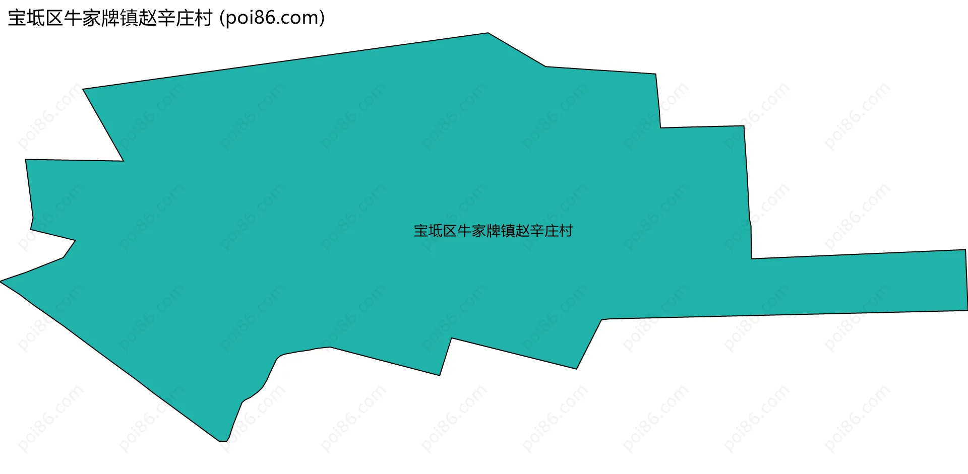 宝坻区牛家牌镇赵辛庄村边界地图