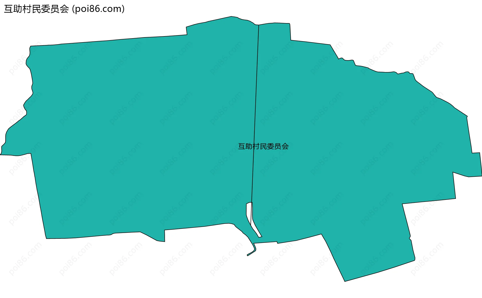 互助村民委员会边界地图