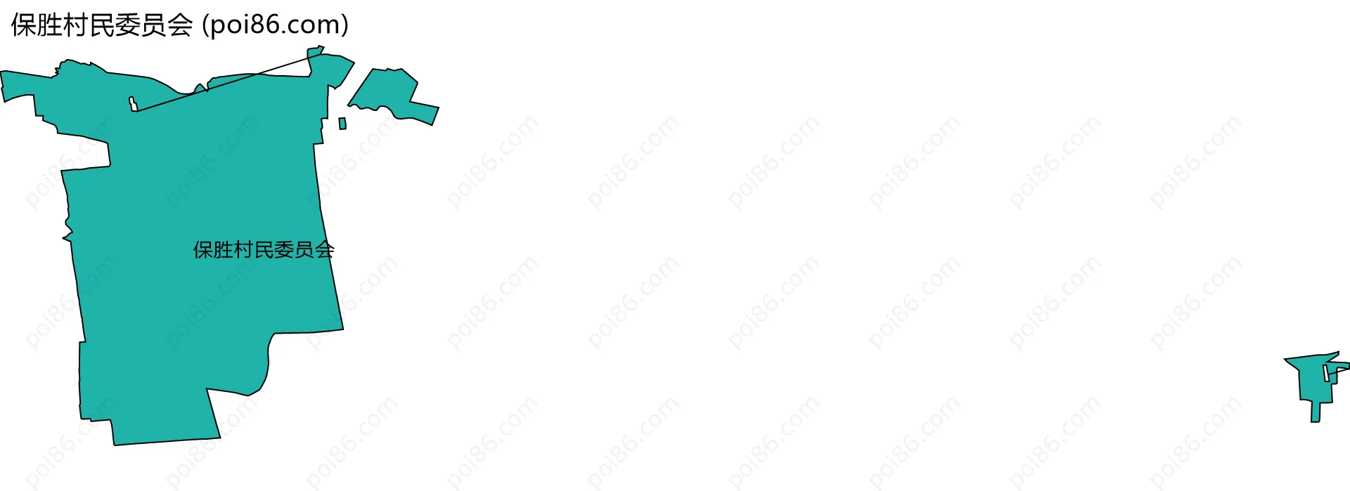保胜村民委员会边界地图