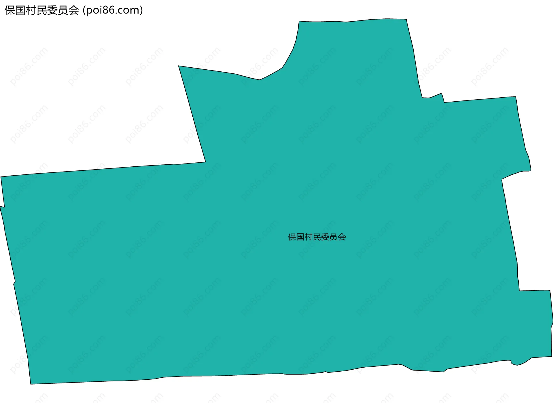保国村民委员会边界地图