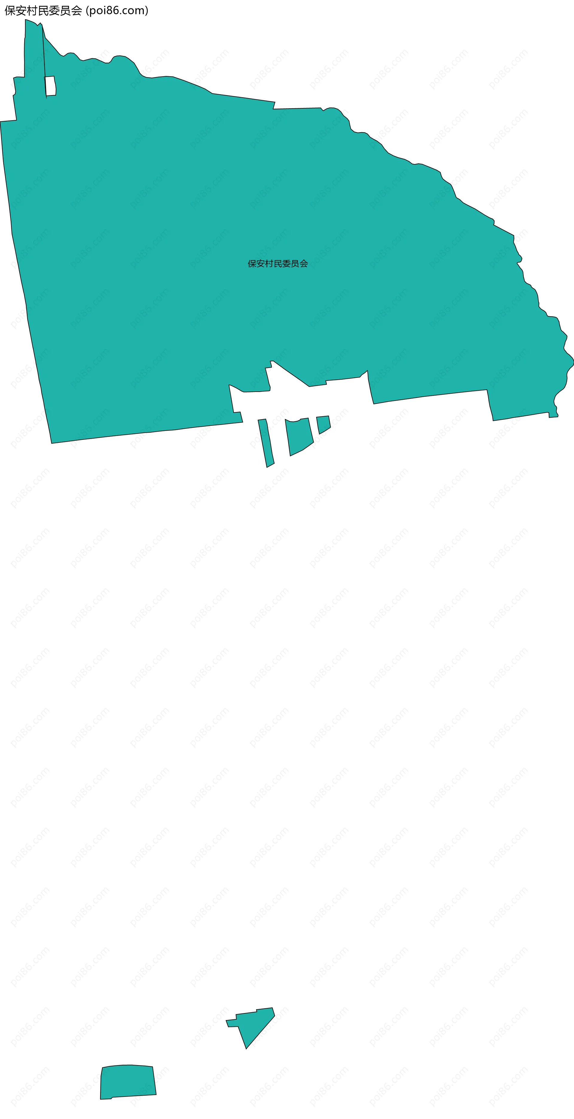 保安村民委员会边界地图