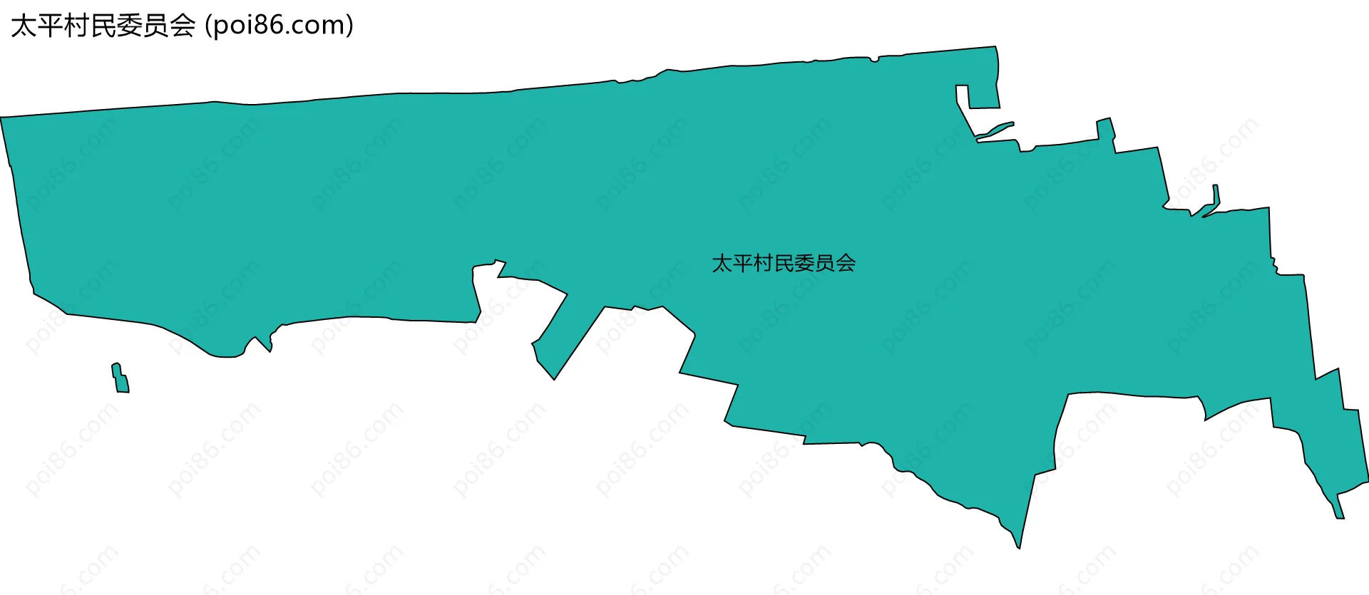 太平村民委员会边界地图