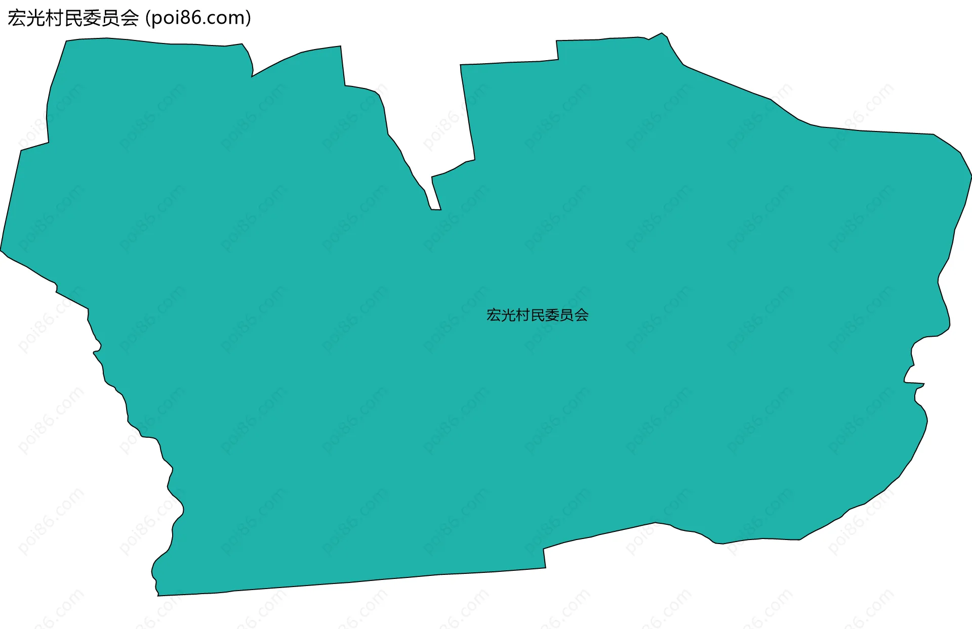 宏光村民委员会边界地图