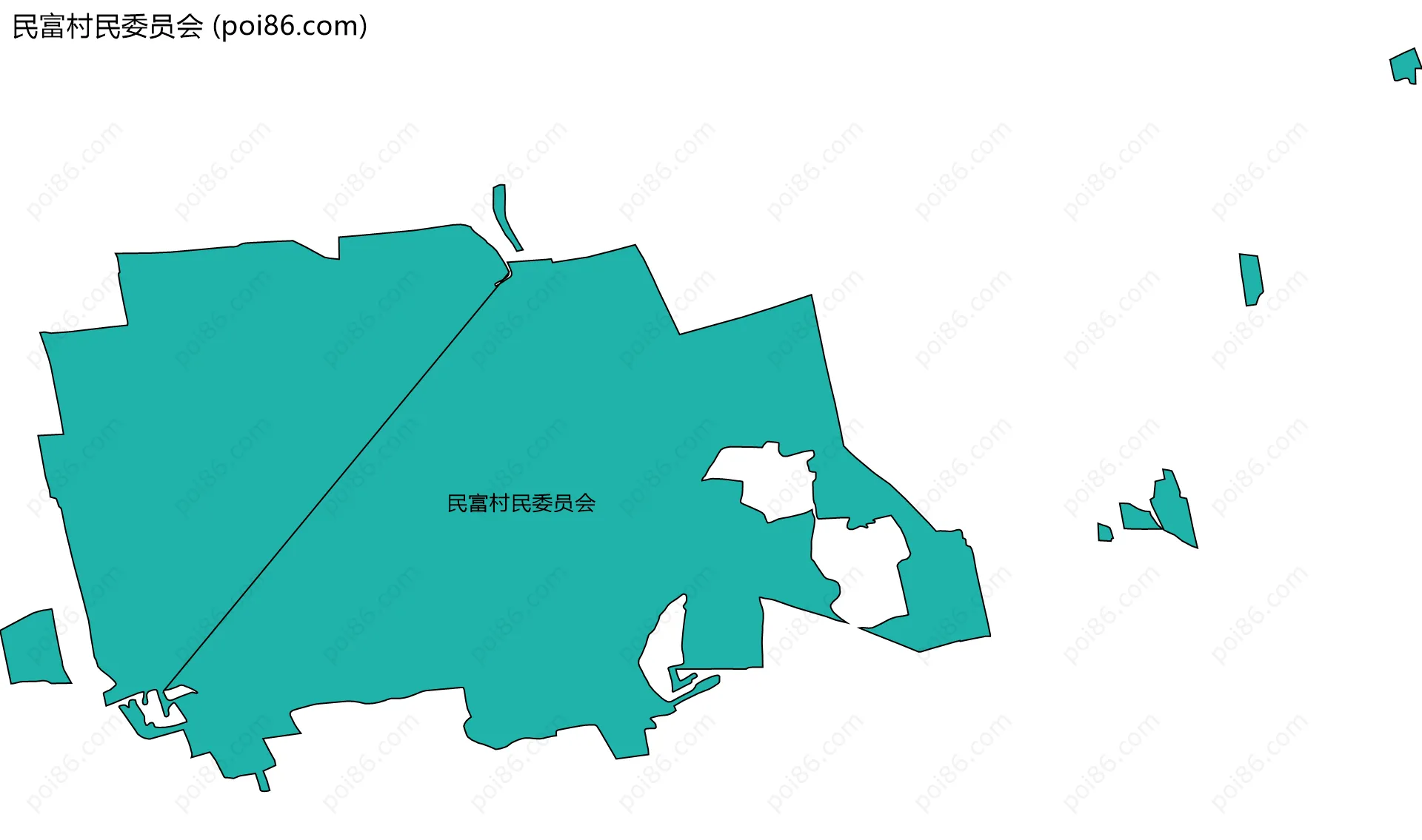 民富村民委员会边界地图