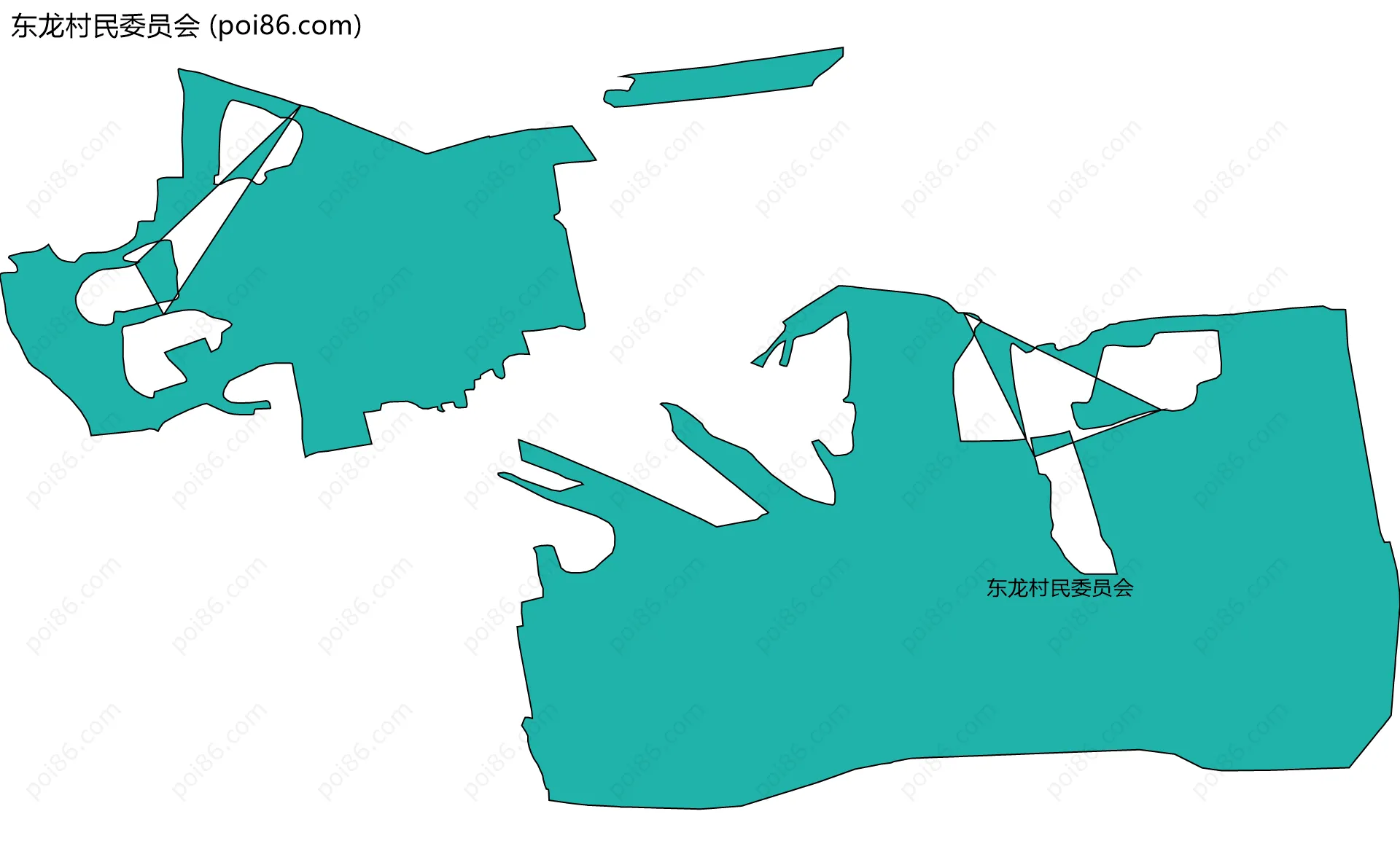东龙村民委员会边界地图