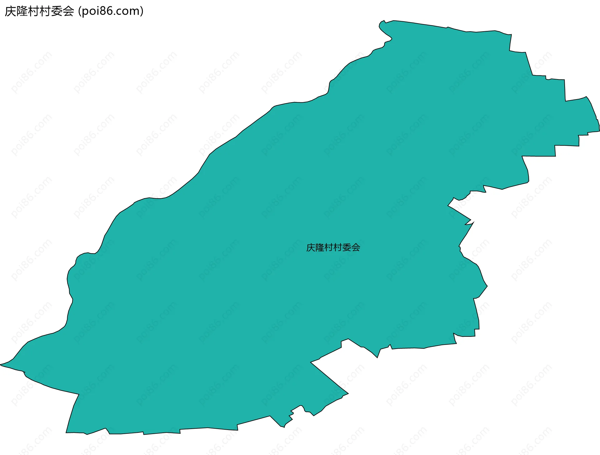 庆隆村村委会边界地图