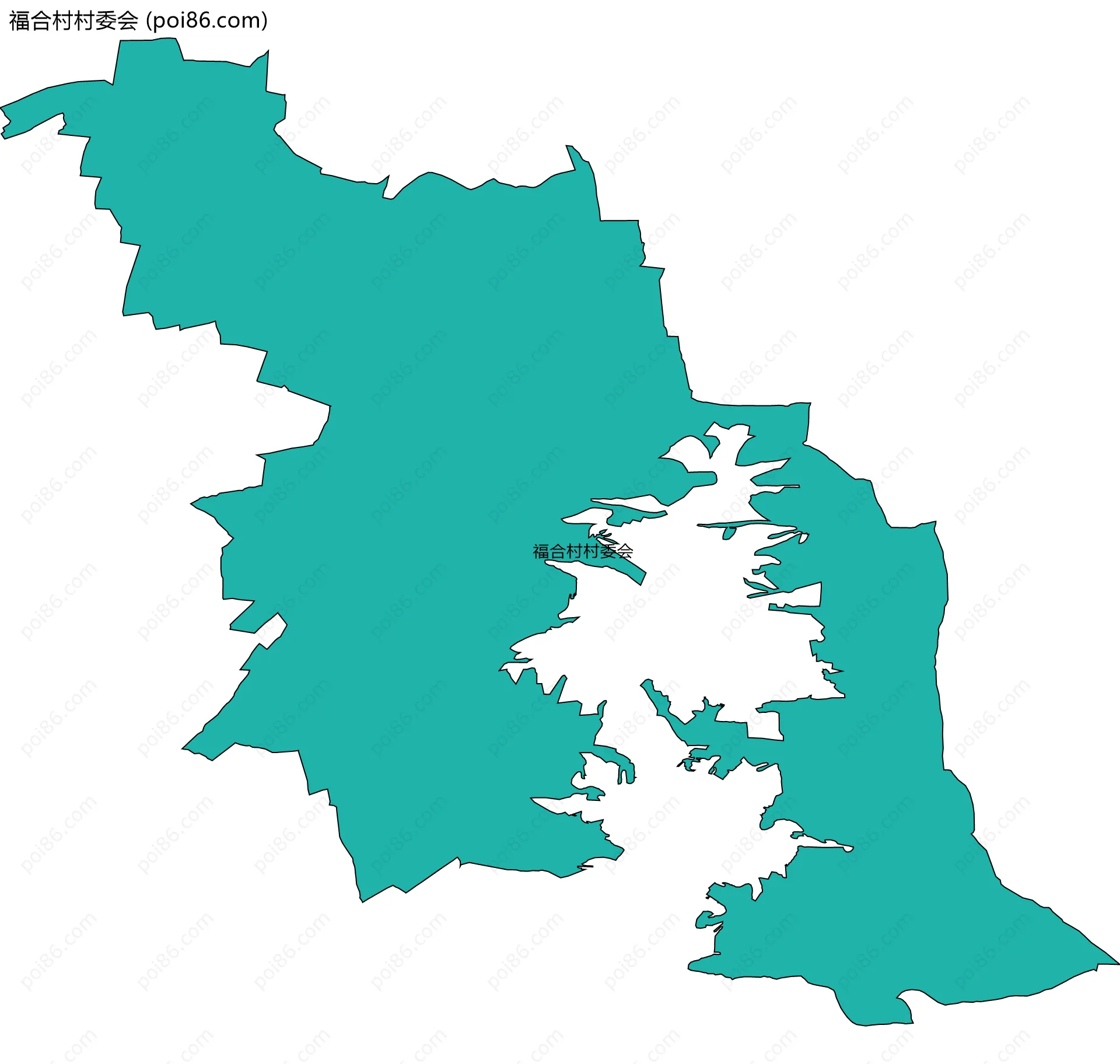 福合村村委会边界地图