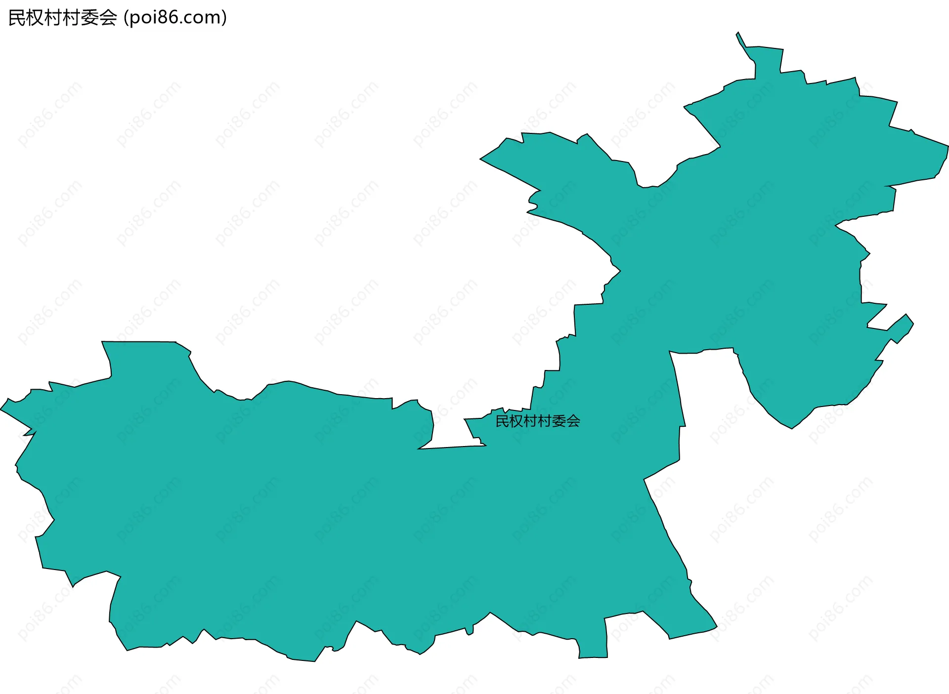 民权村村委会边界地图
