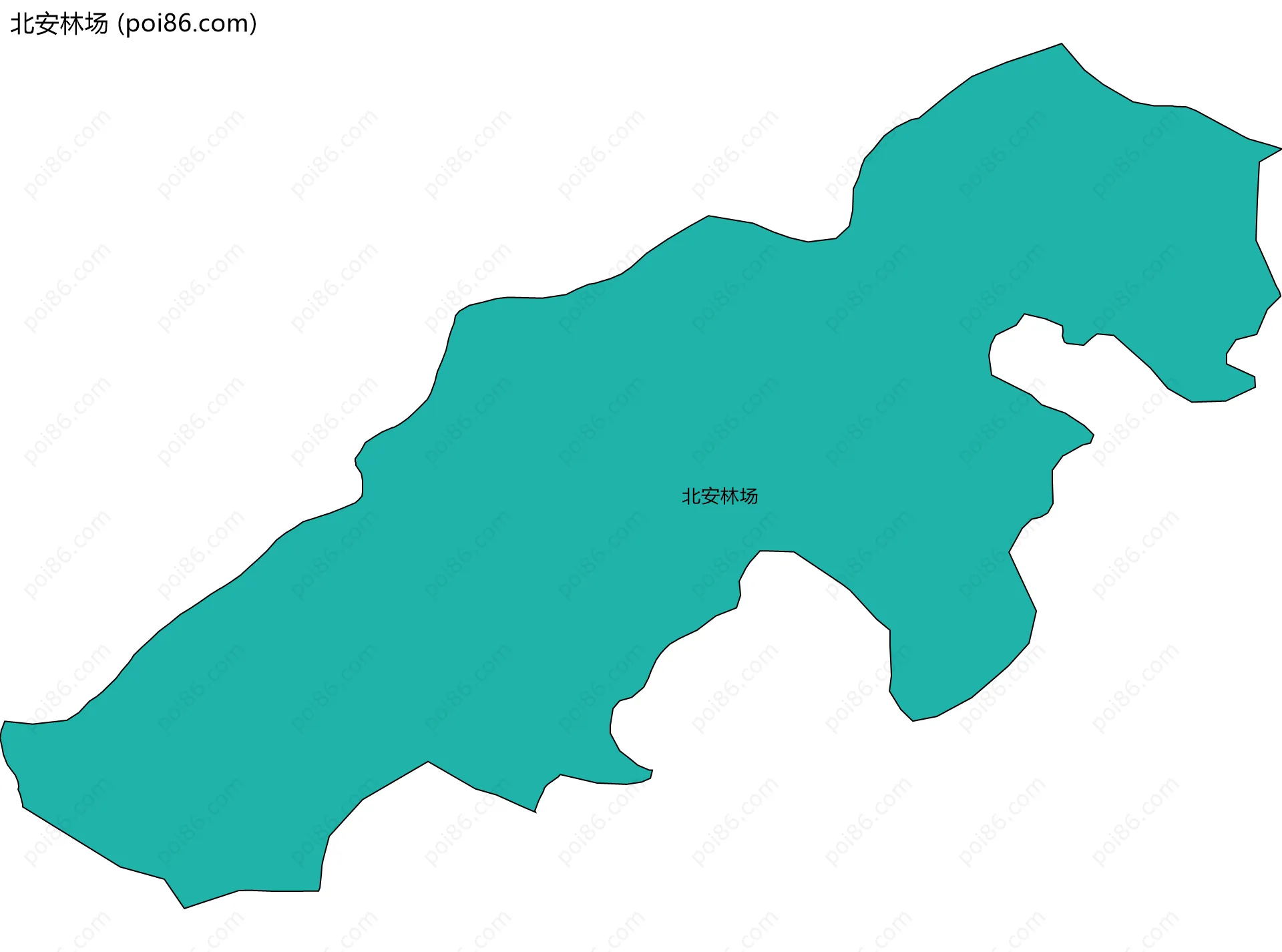 北安林场边界地图