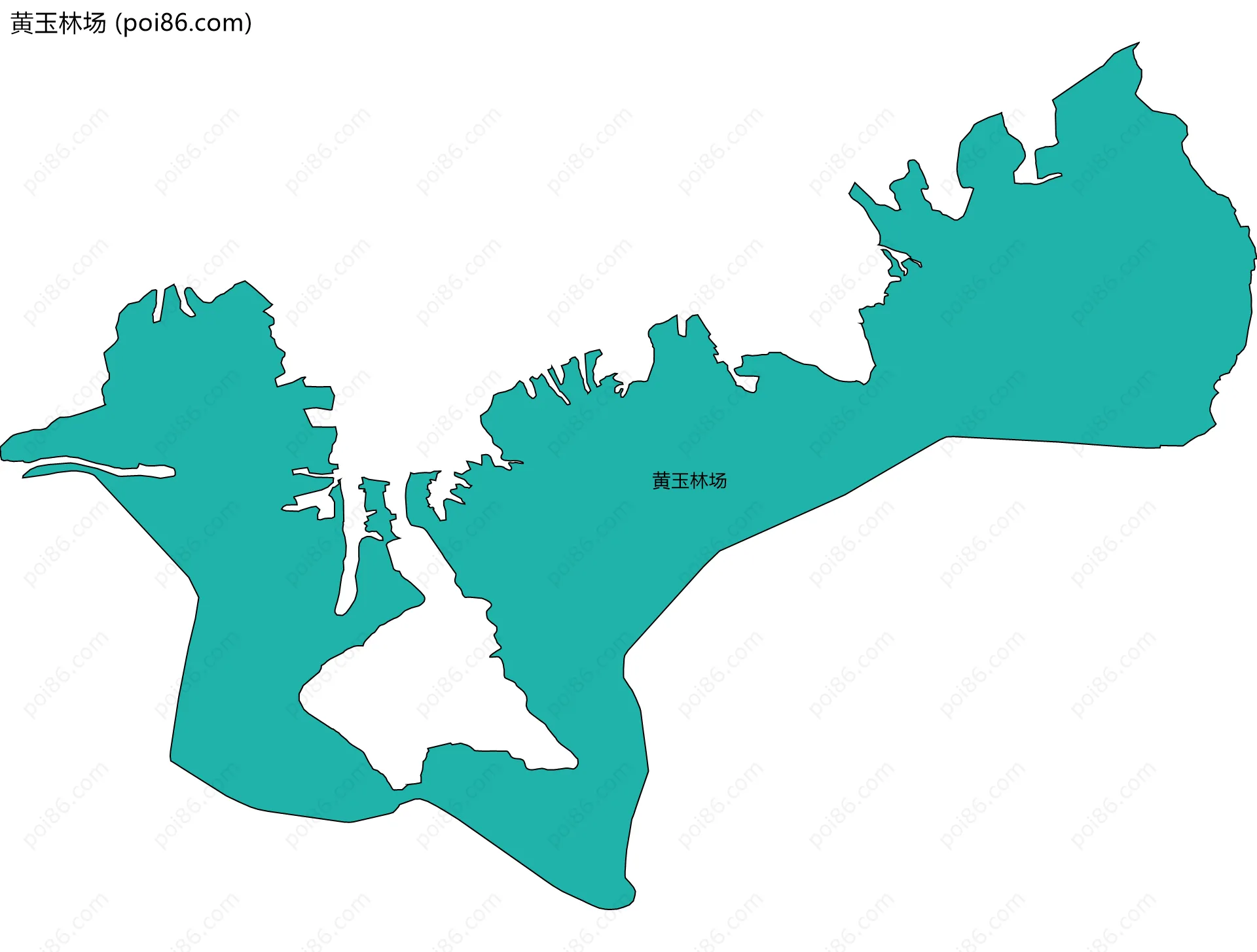 黄玉林场边界地图