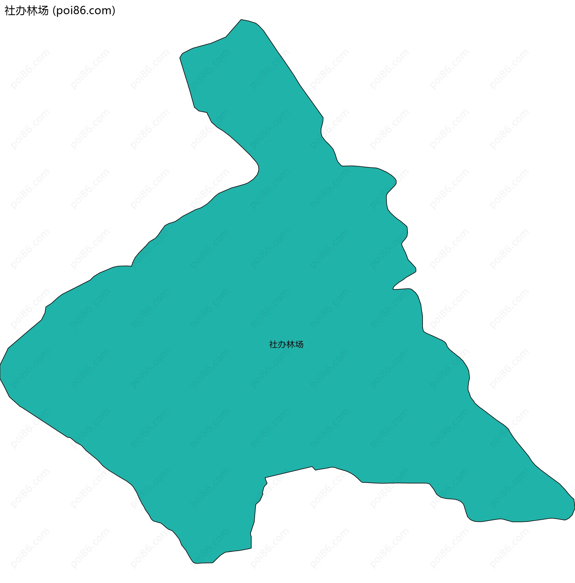 社办林场边界地图