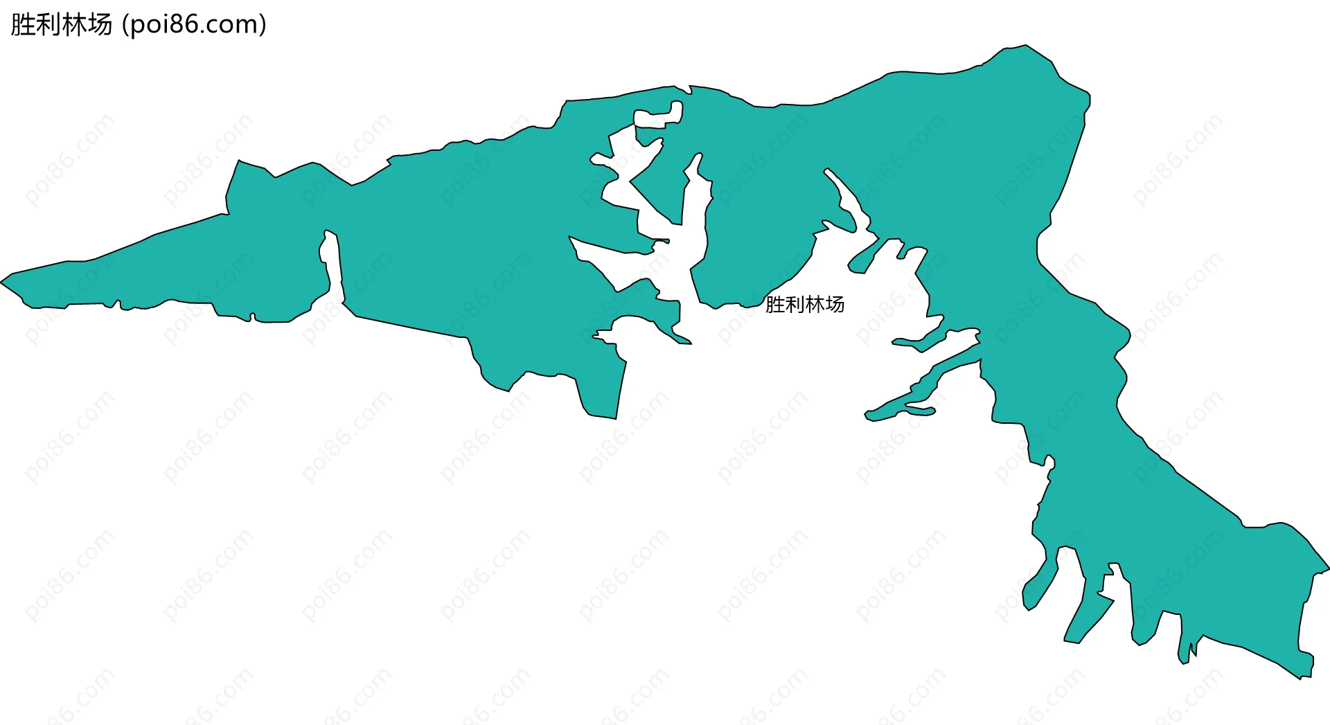 胜利林场边界地图