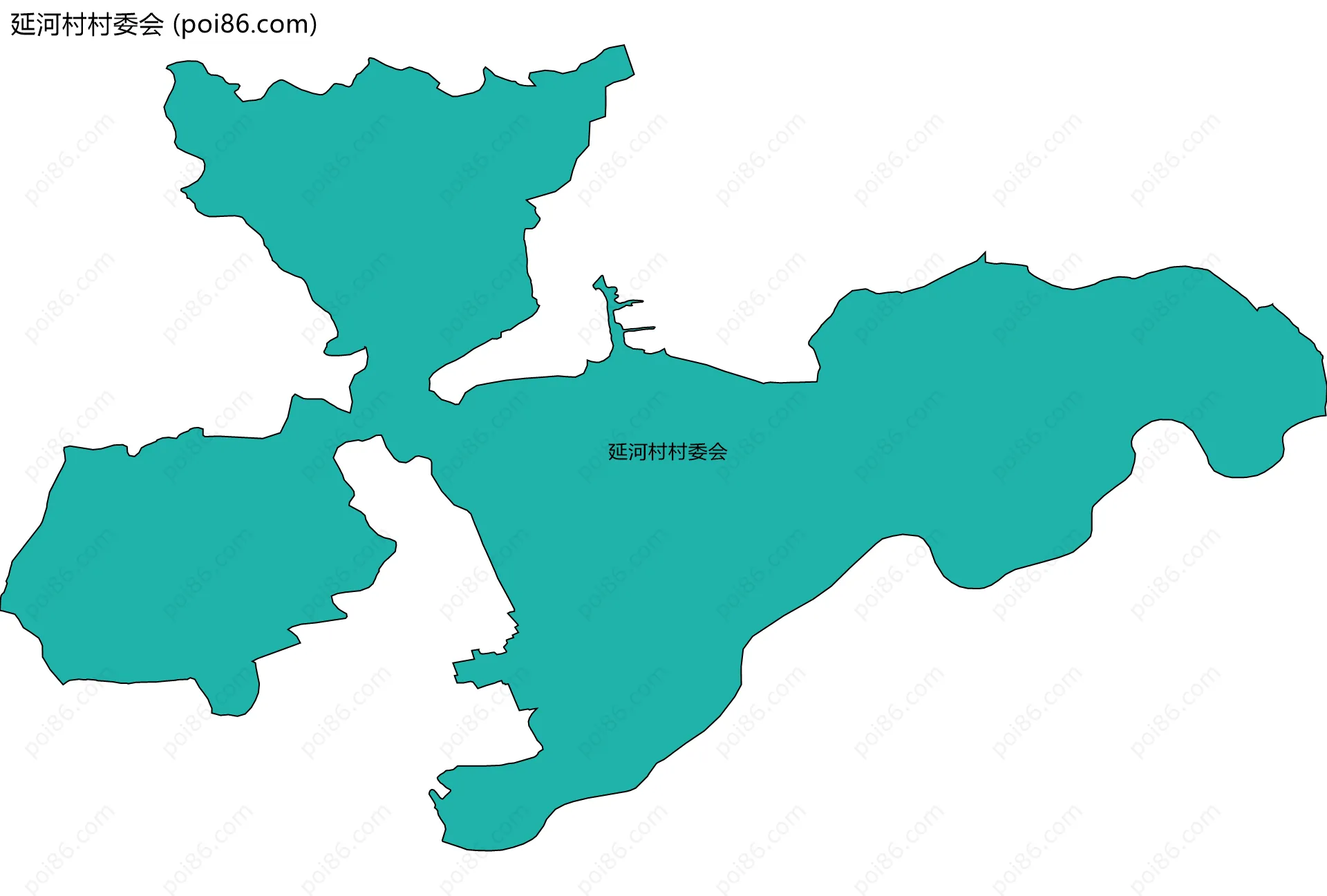 延河村村委会边界地图