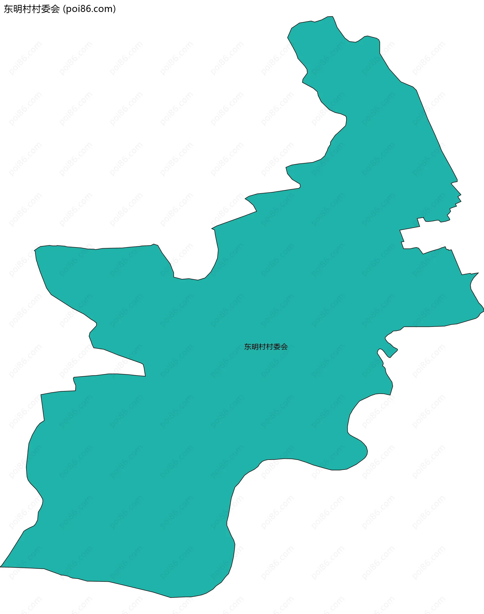 东明村村委会边界地图