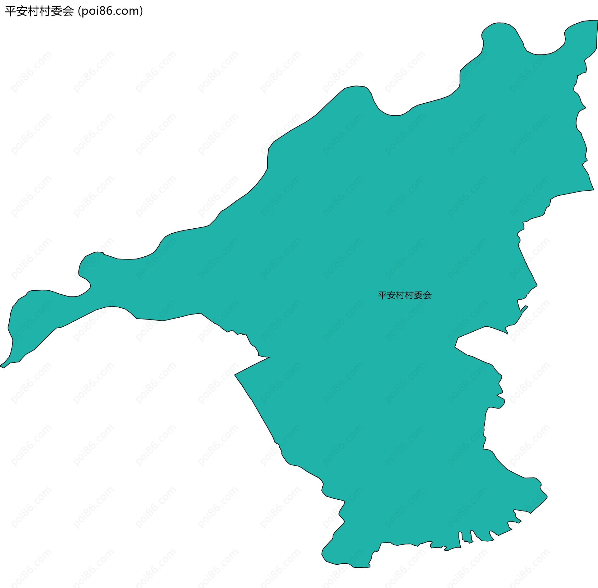 平安村村委会边界地图