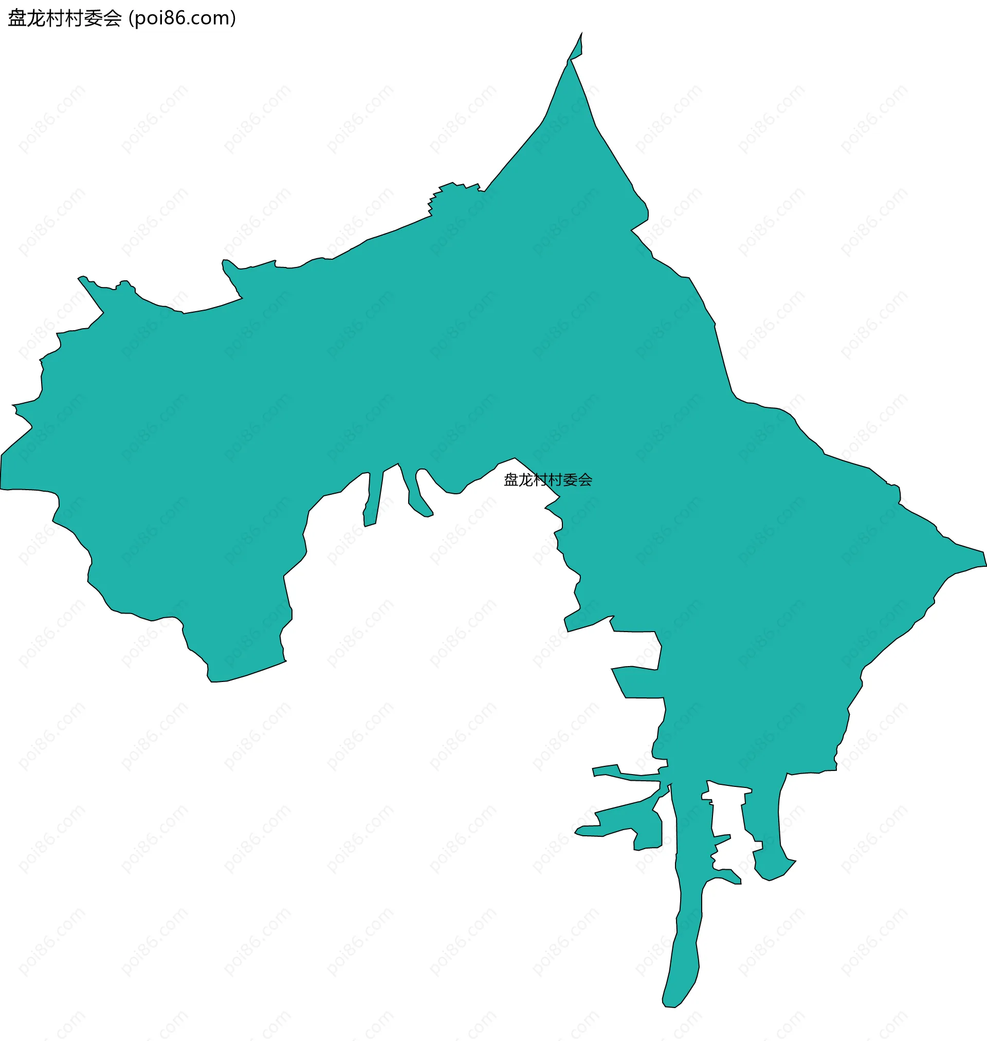 盘龙村村委会边界地图