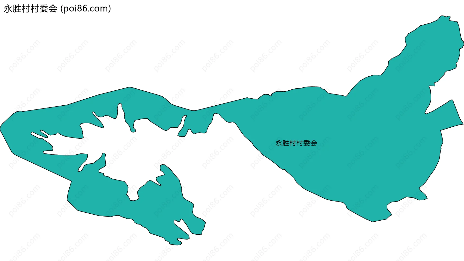 永胜村村委会边界地图