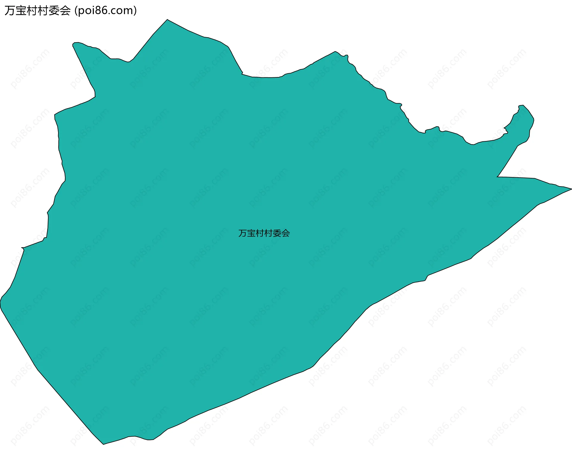 万宝村村委会边界地图