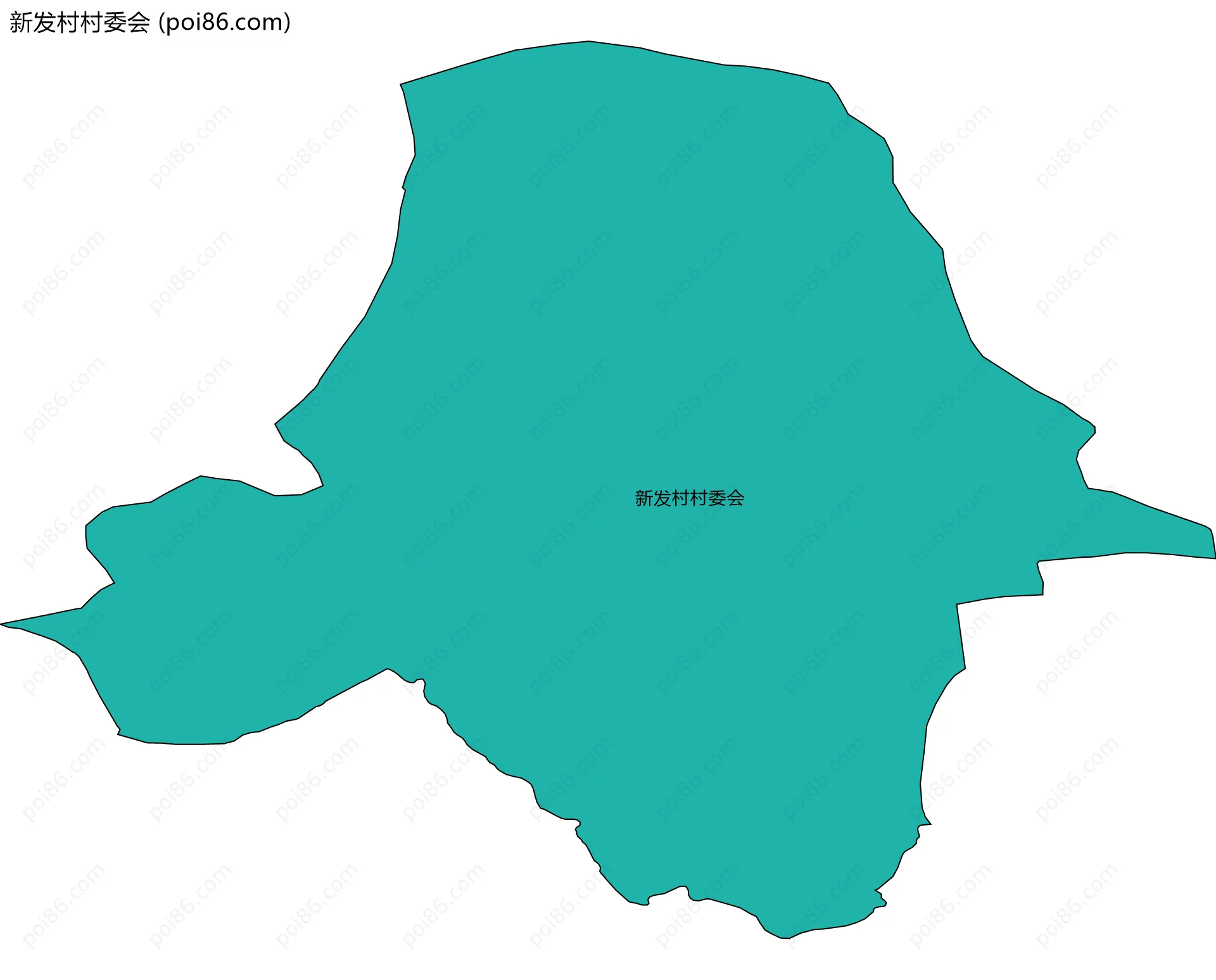 新发村村委会边界地图