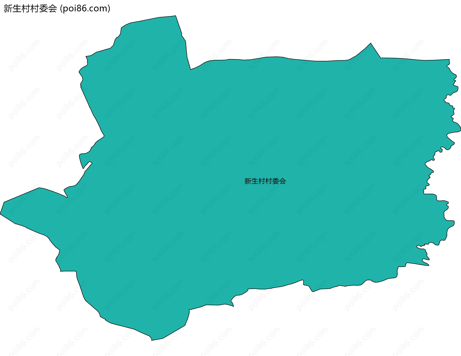 新生村村委会边界地图