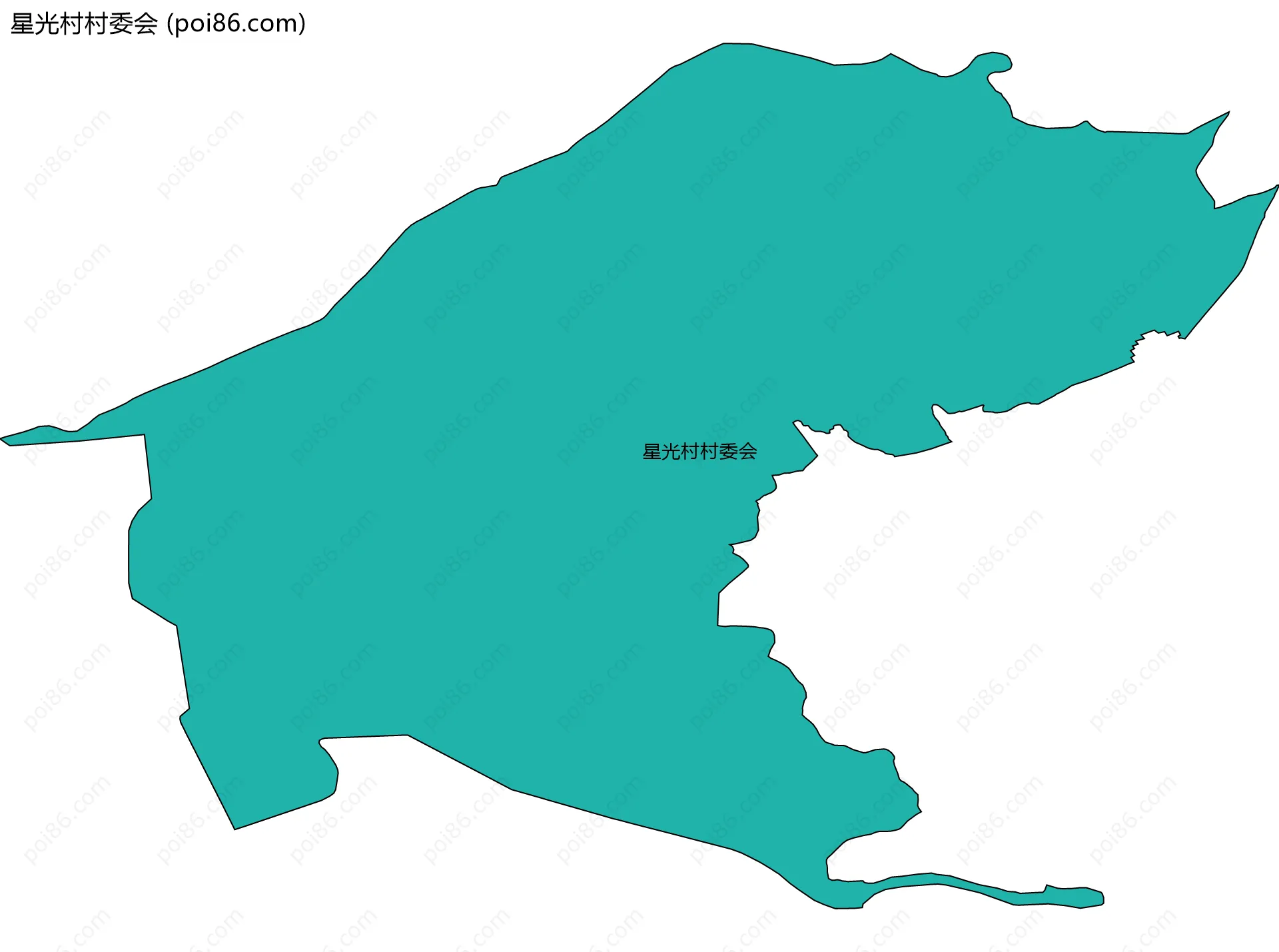 星光村村委会边界地图