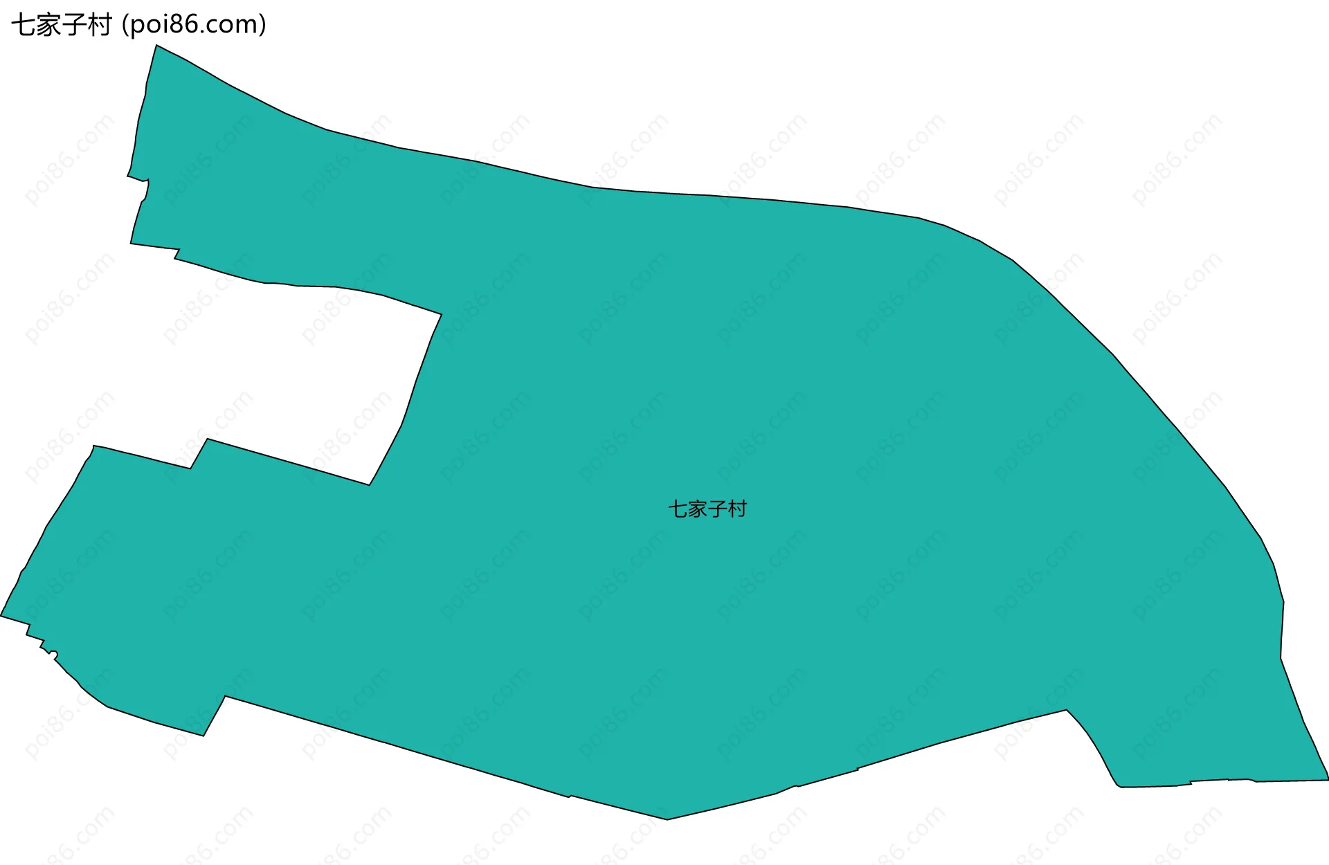 七家子村边界地图