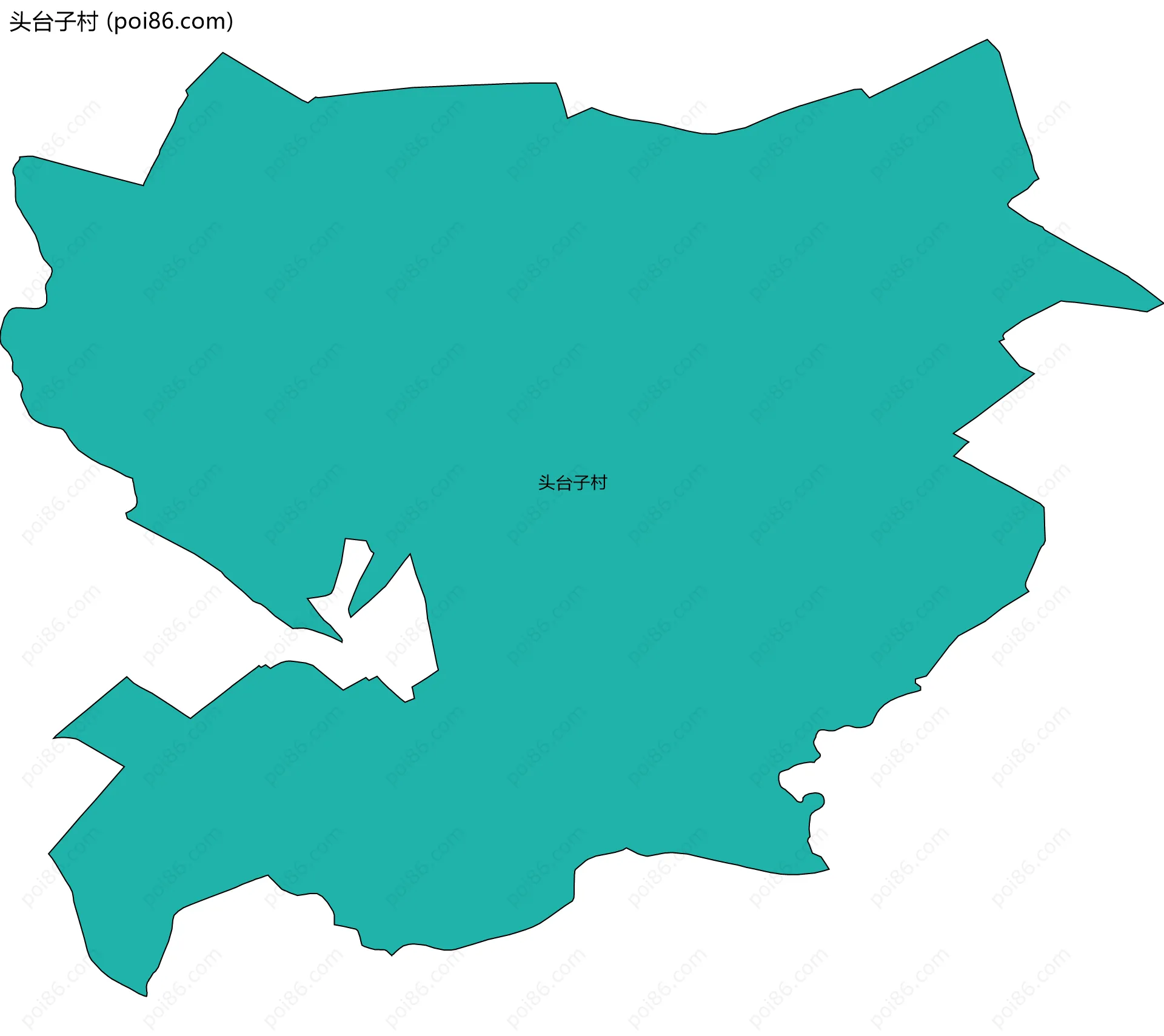 头台子村边界地图