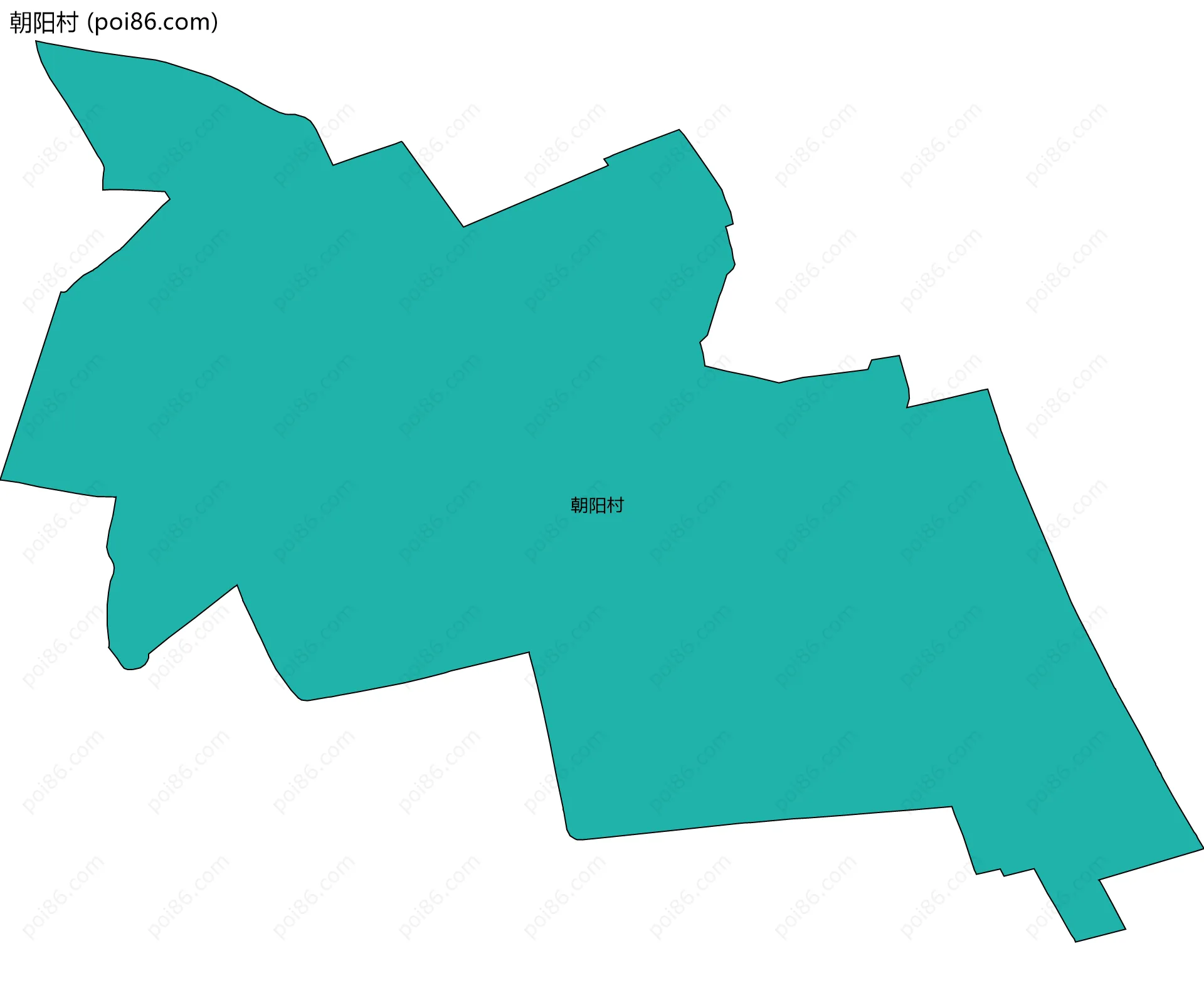 朝阳村边界地图
