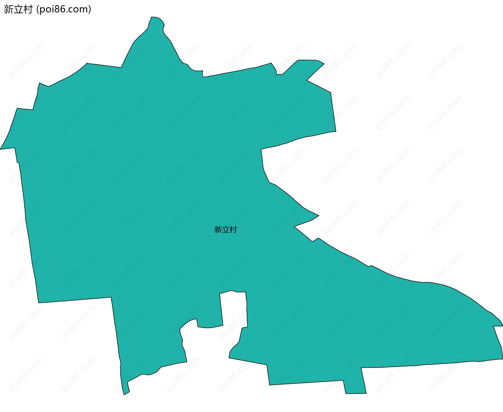 新立村边界地图