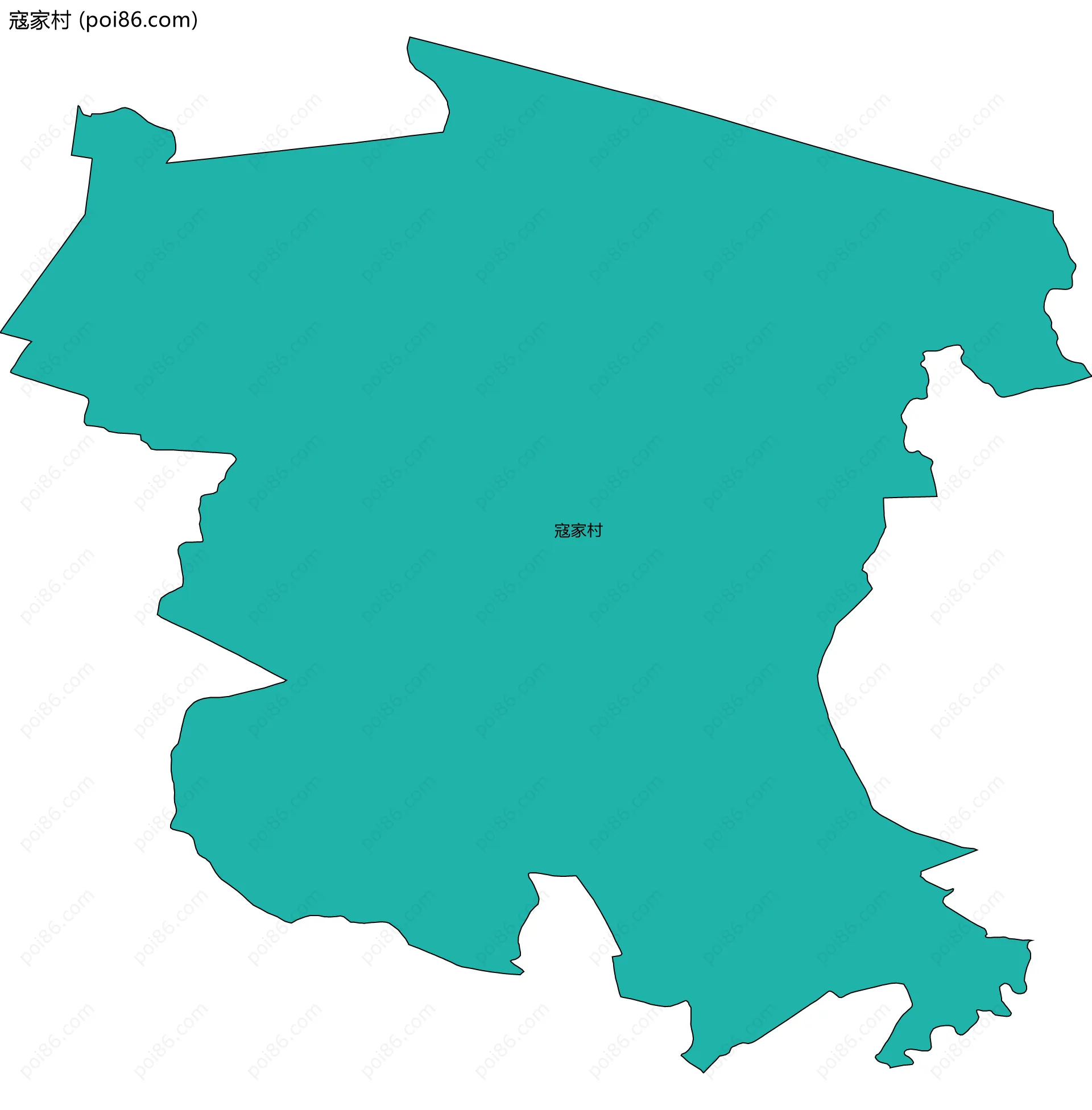 寇家村边界地图