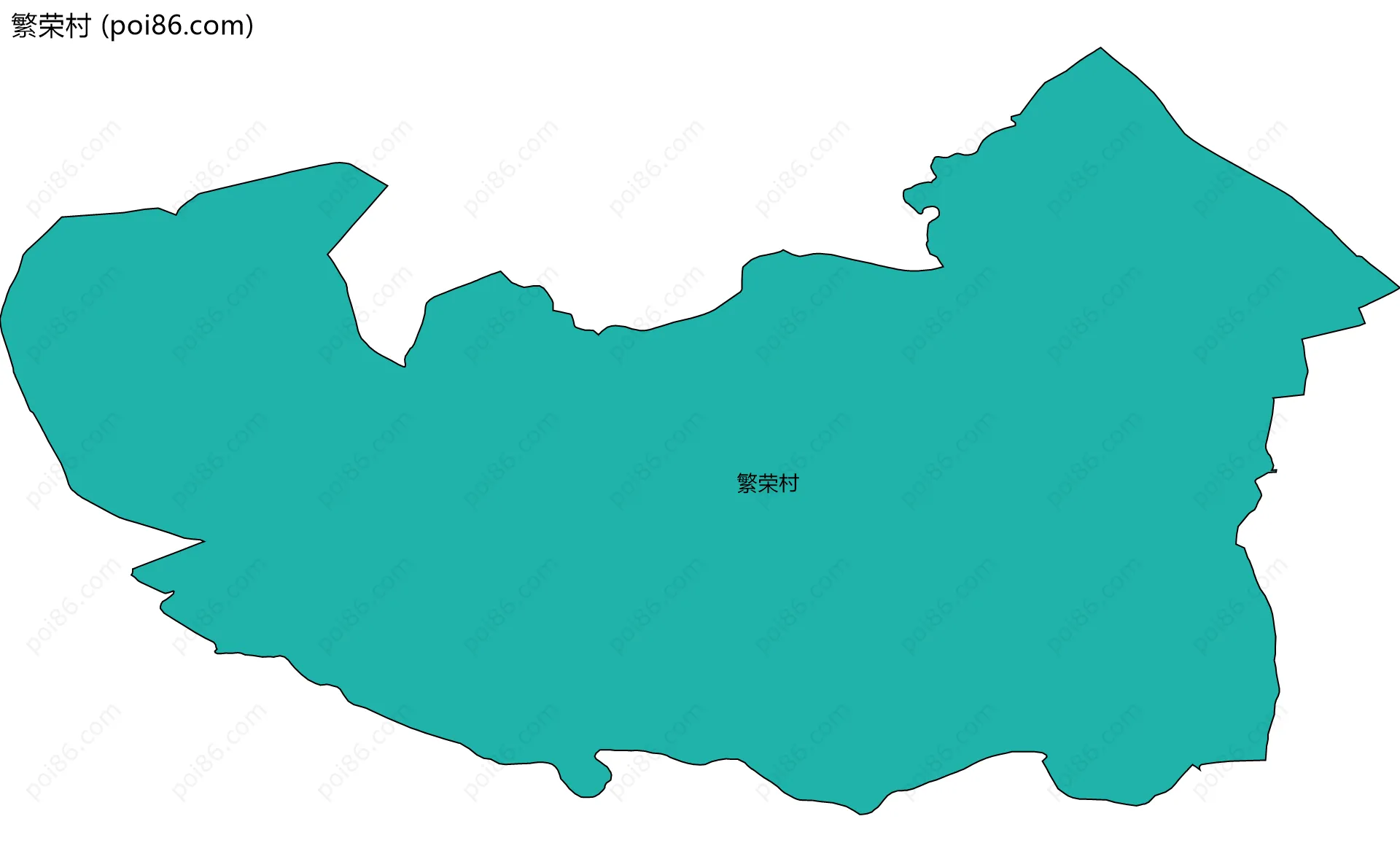 繁荣村边界地图