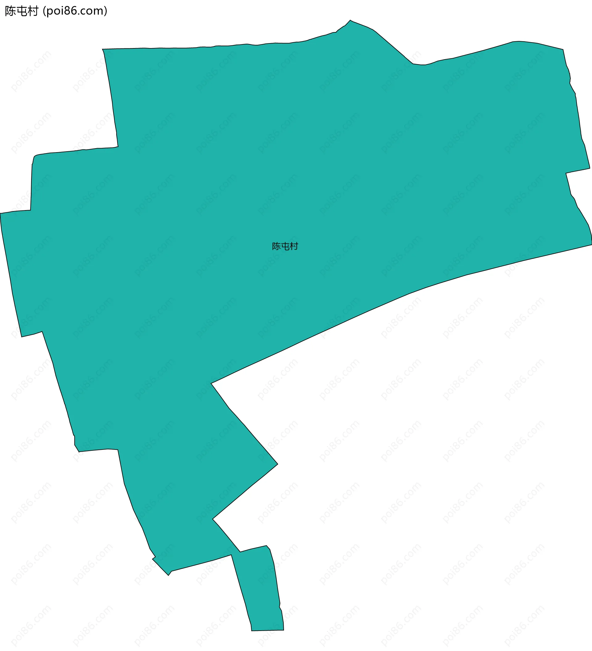 陈屯村边界地图