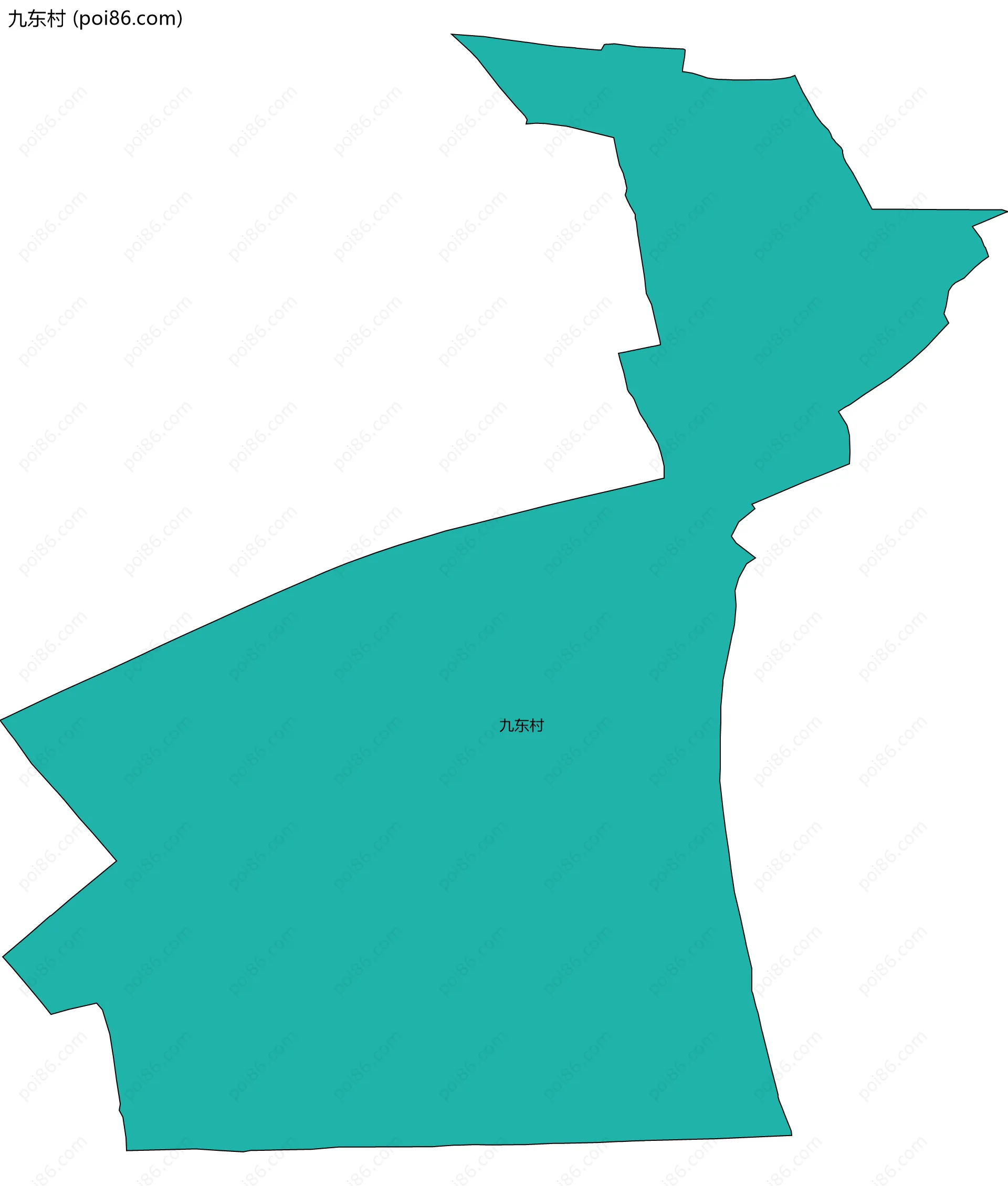 九东村边界地图