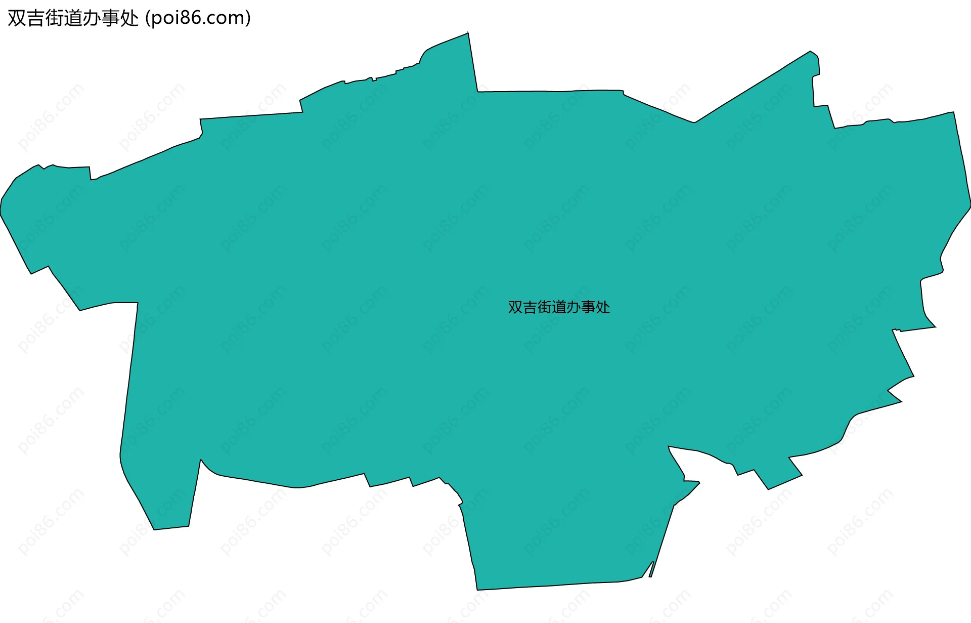 双吉街道办事处边界地图