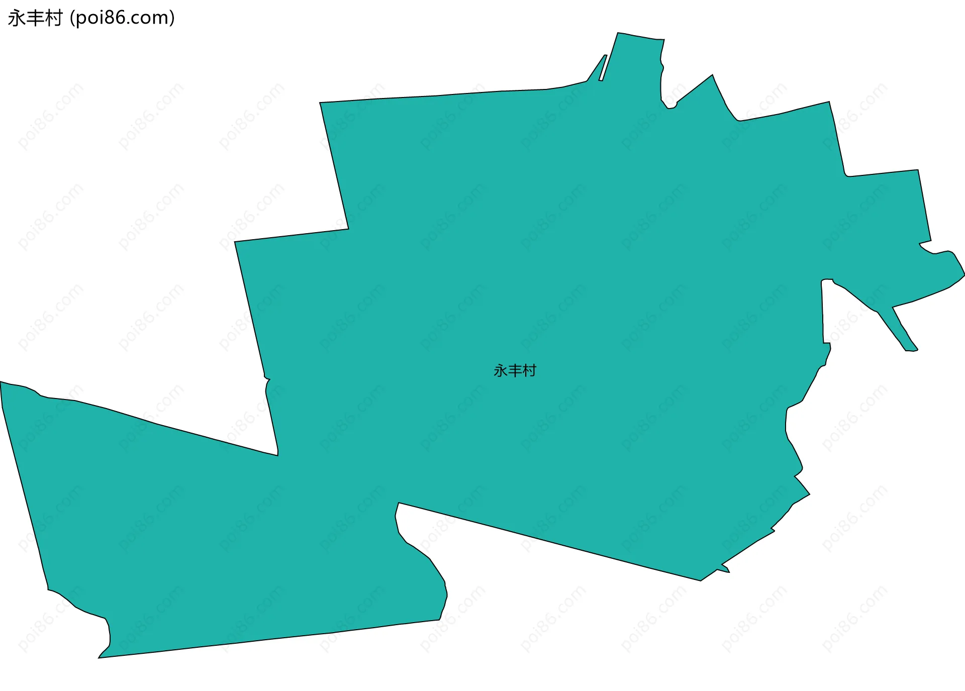 永丰村边界地图