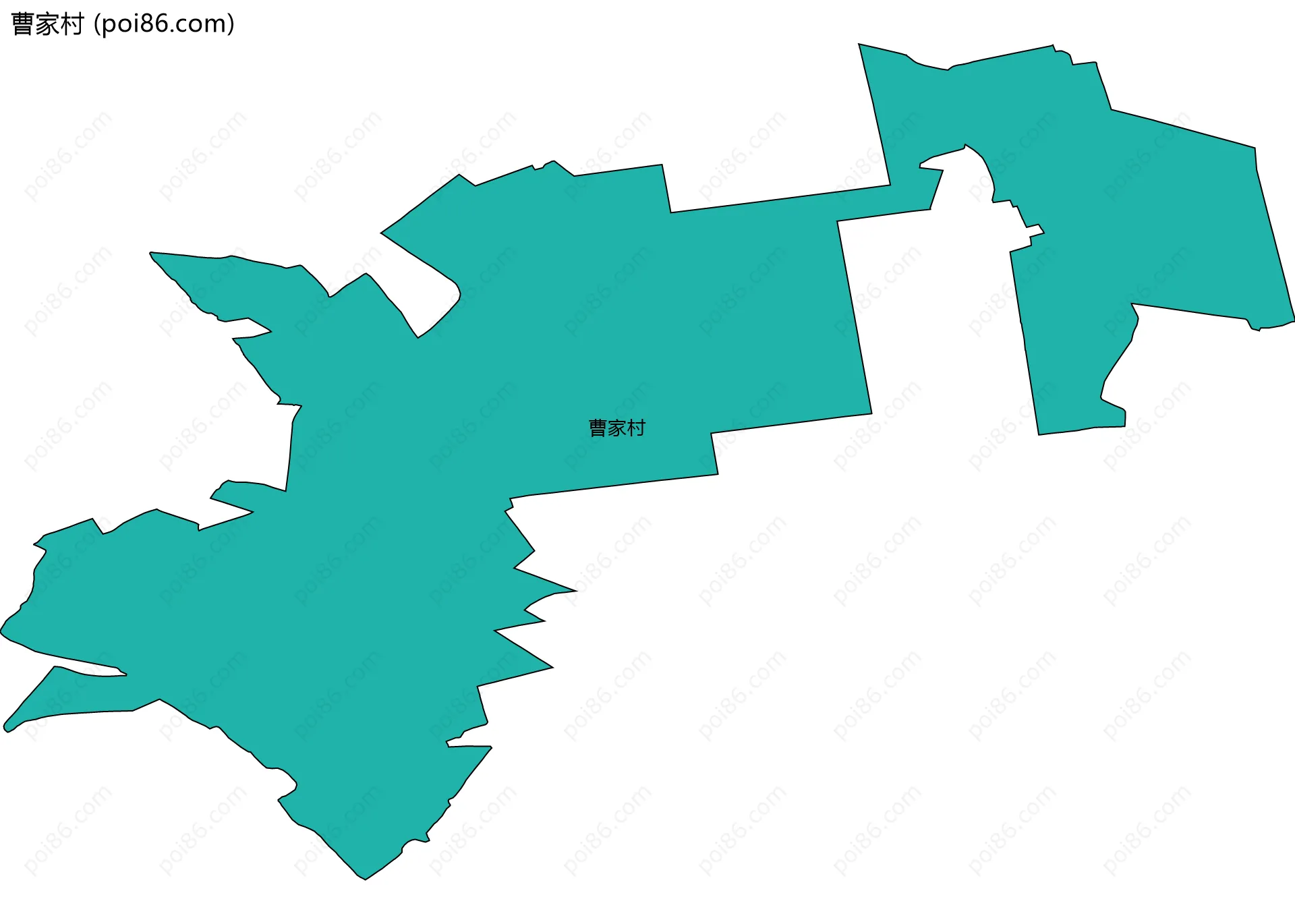 曹家村边界地图