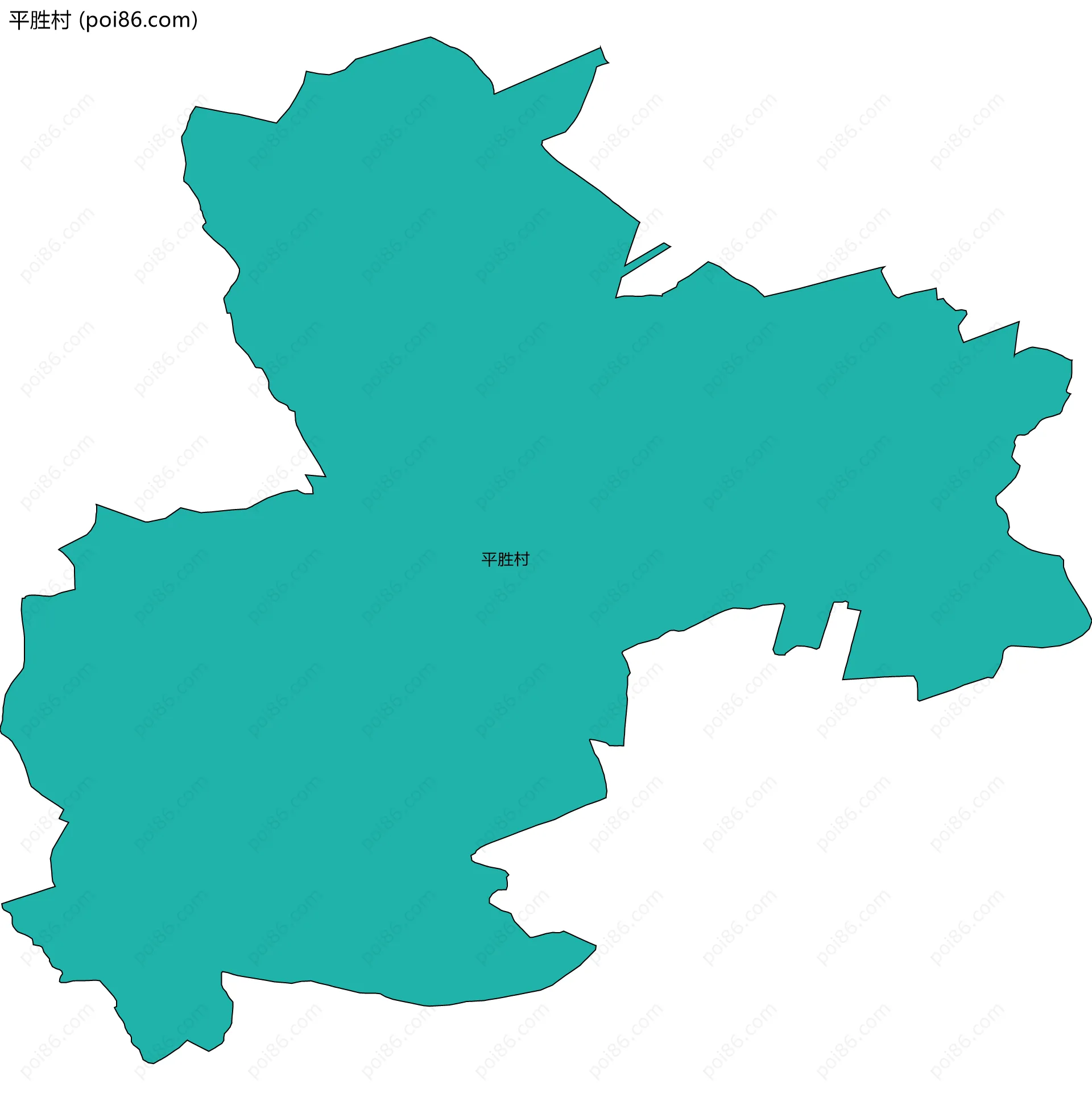 平胜村边界地图