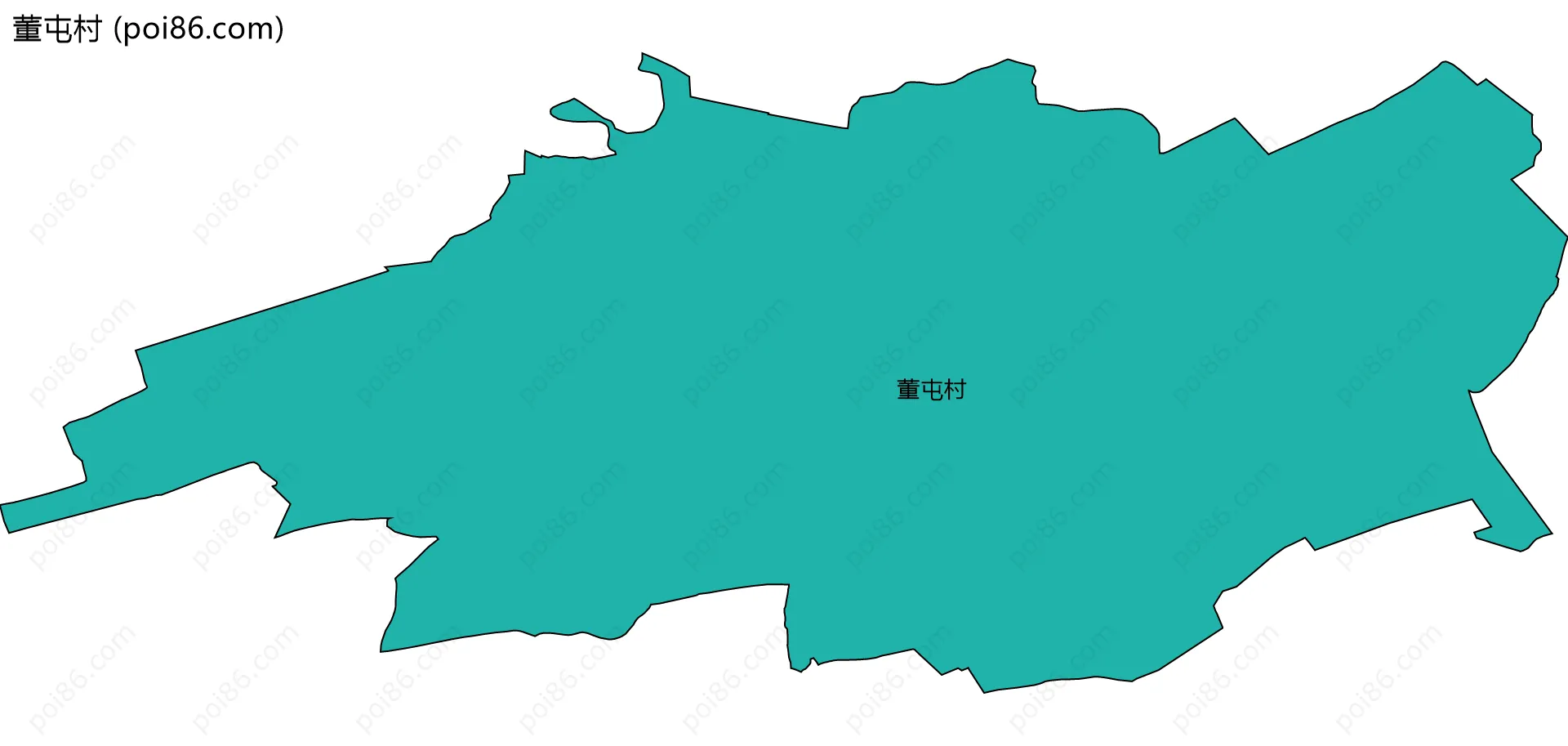 董屯村边界地图