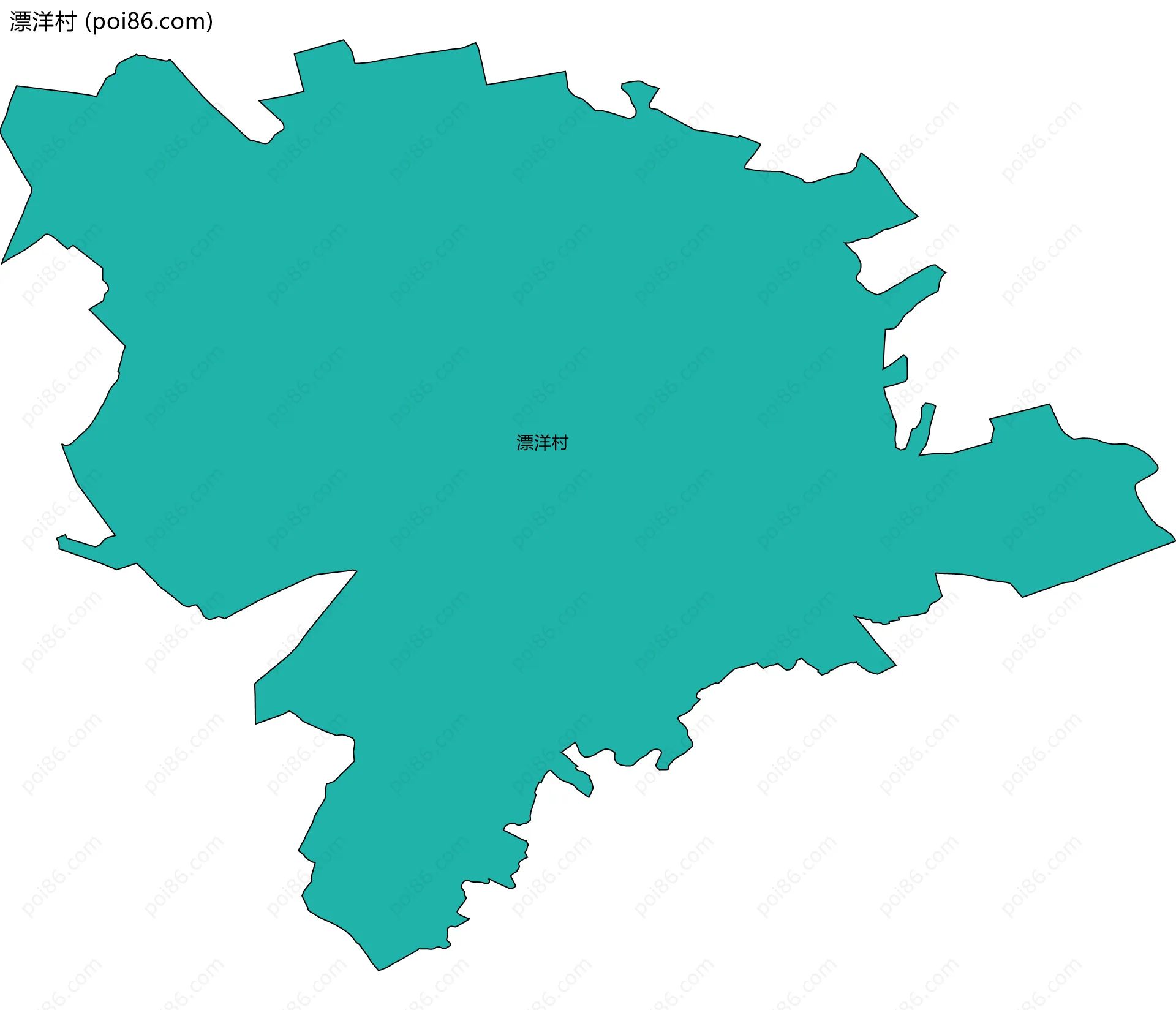 漂洋村边界地图